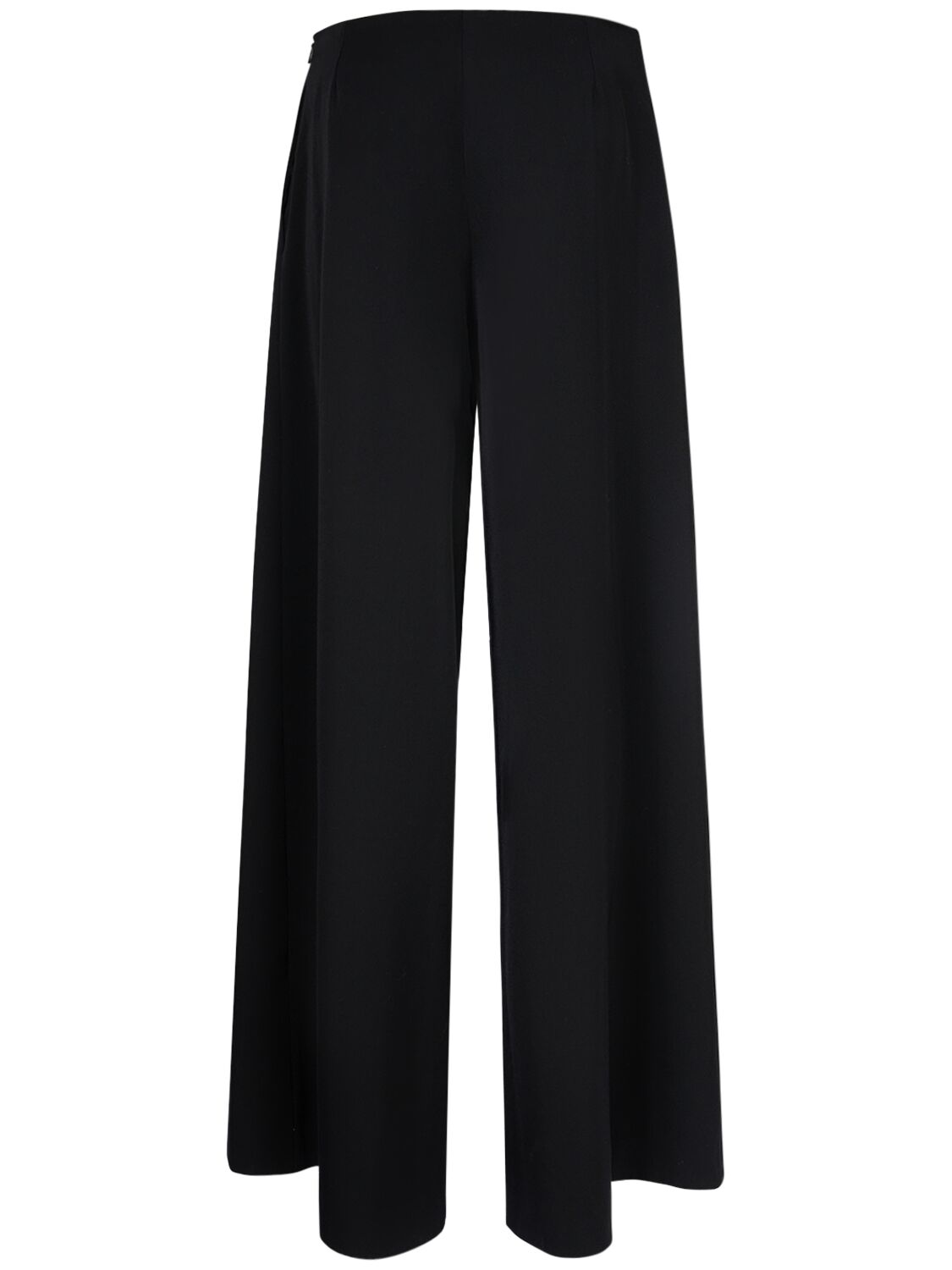 Shop The Row Dela Wool Wide Pants In 黑色