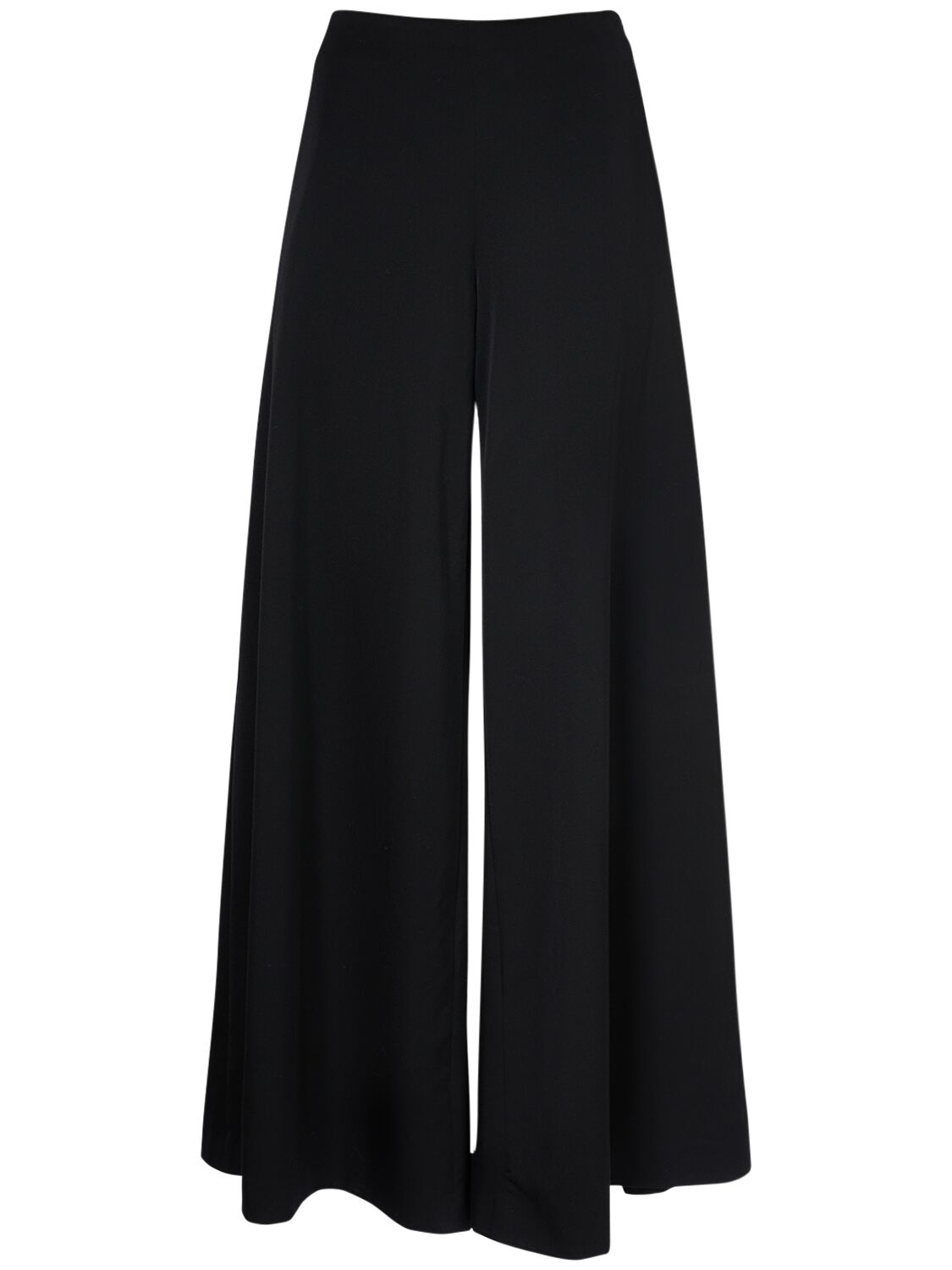 The Row Dela Wool Wide Pants In 黑色