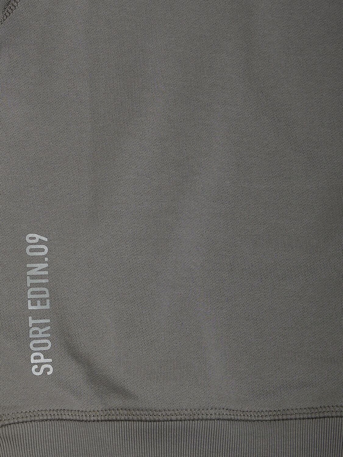 Shop Dsquared2 Print Cotton Sweatshirt Hoodie In Grey