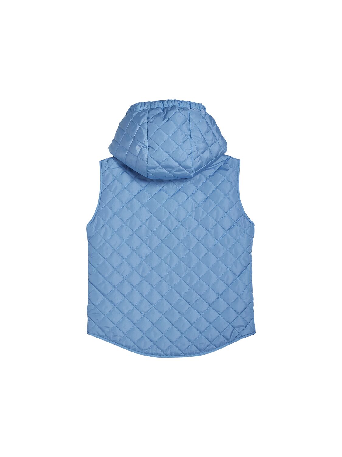 Dsquared2 Hooded Quilted Nylon Vest In Blue
