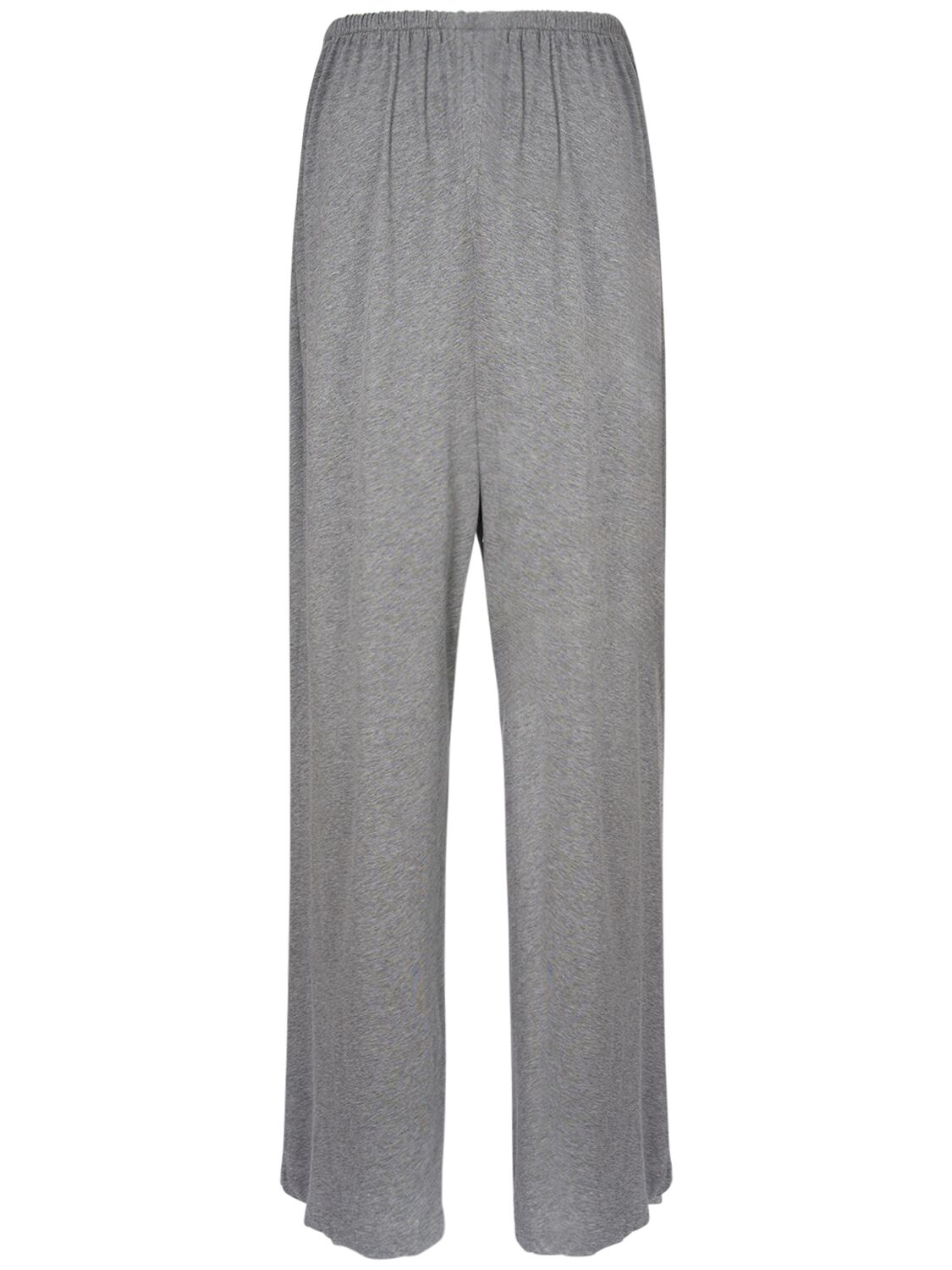 Shop The Row Lanuit Cotton Jersey Wide Pants In 灰色