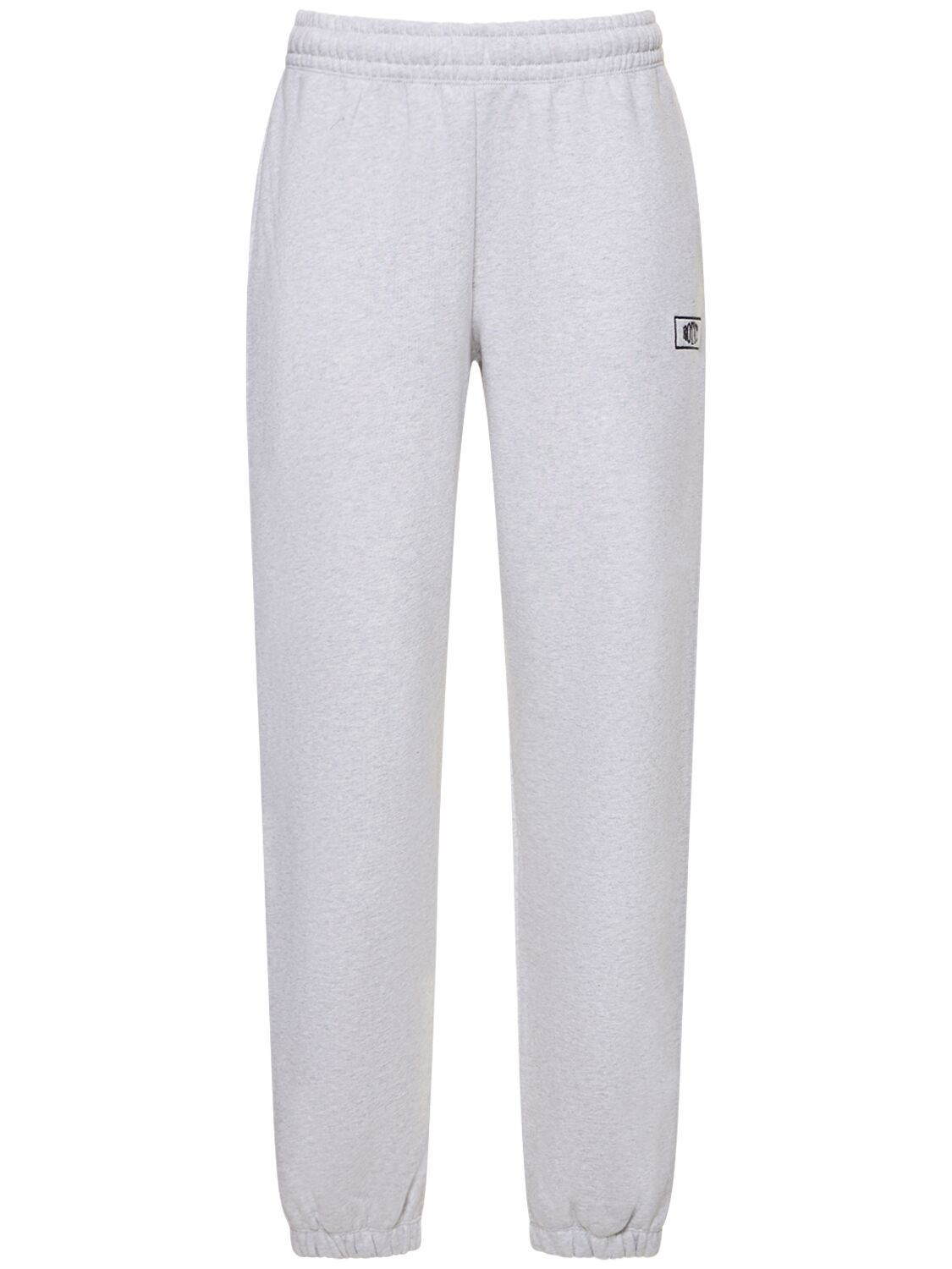 Rotate Birger Christensen Logo Cotton Sweatpants In Grey