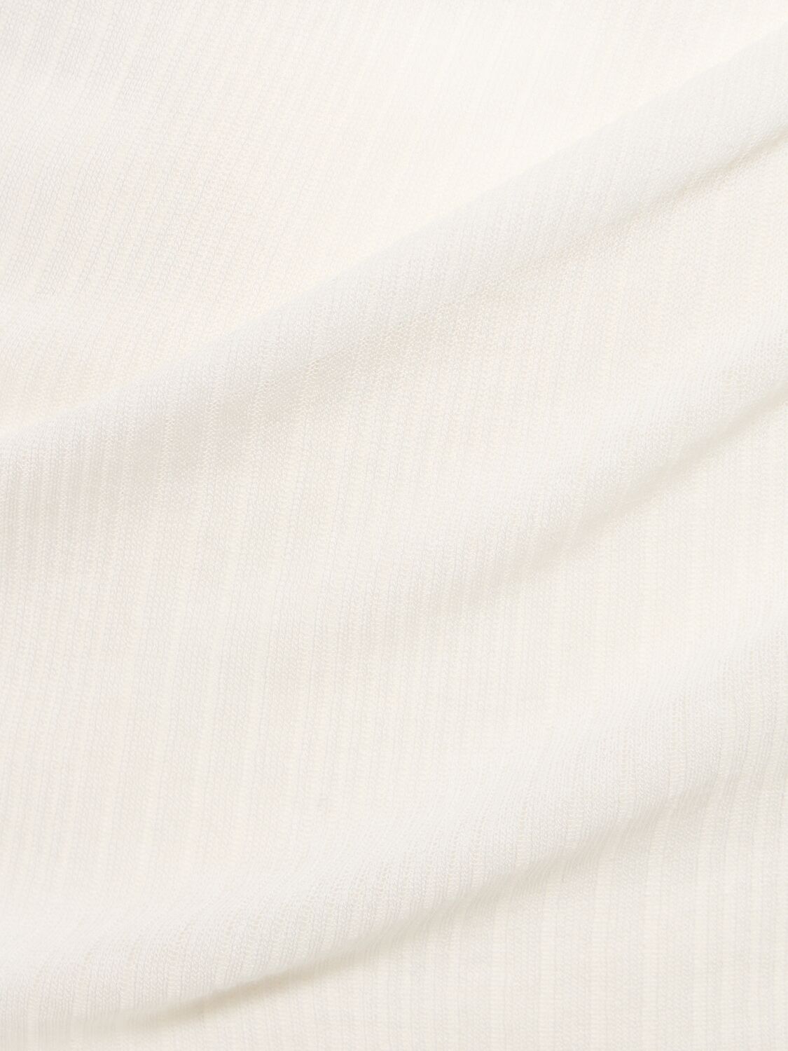 Shop Khaite Mona Cotton Blend Top In White
