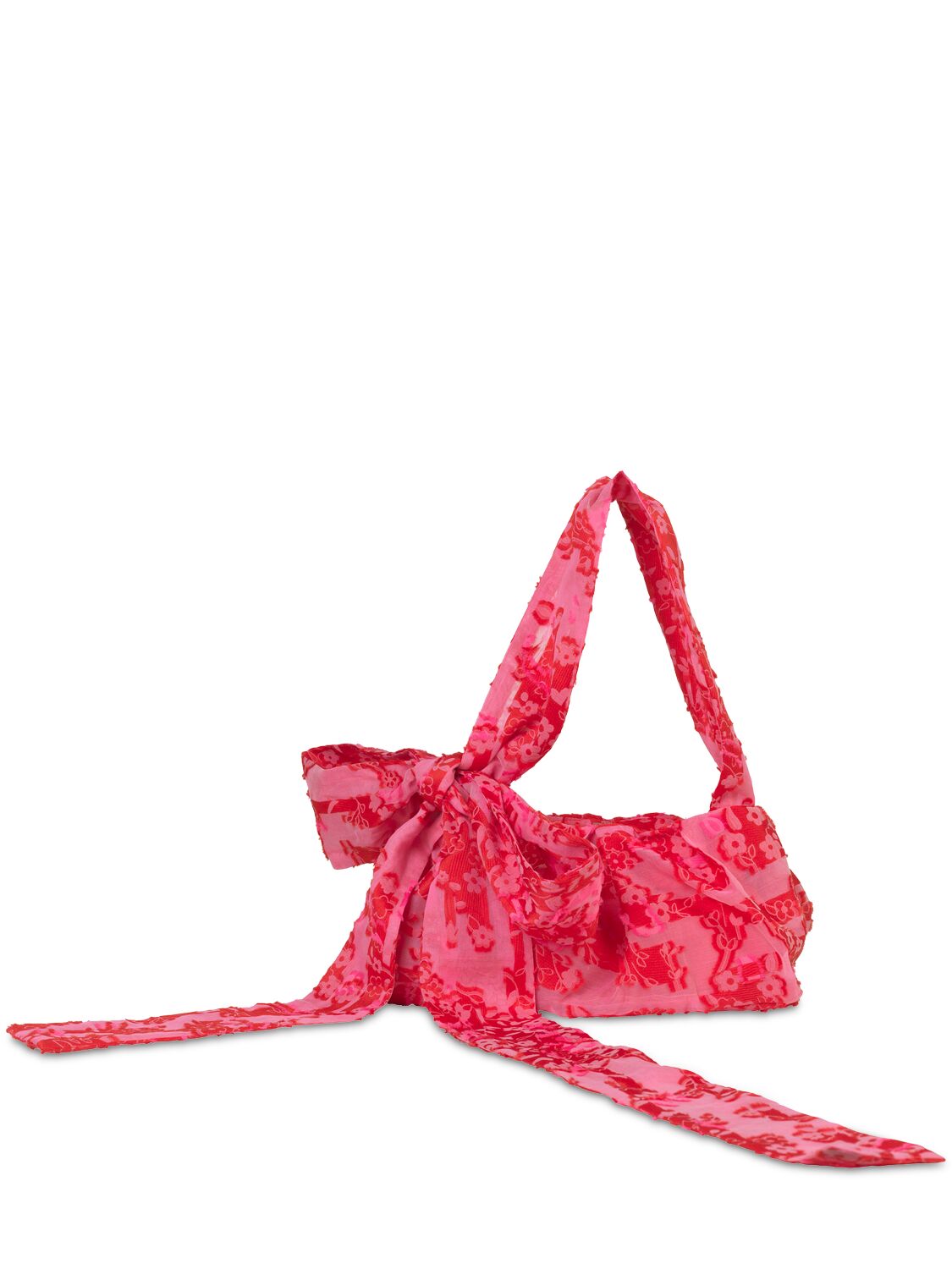 Cecilie Bahnsen Vesna Arrow Fil Coupé Shoulder Bag In Magenta,red