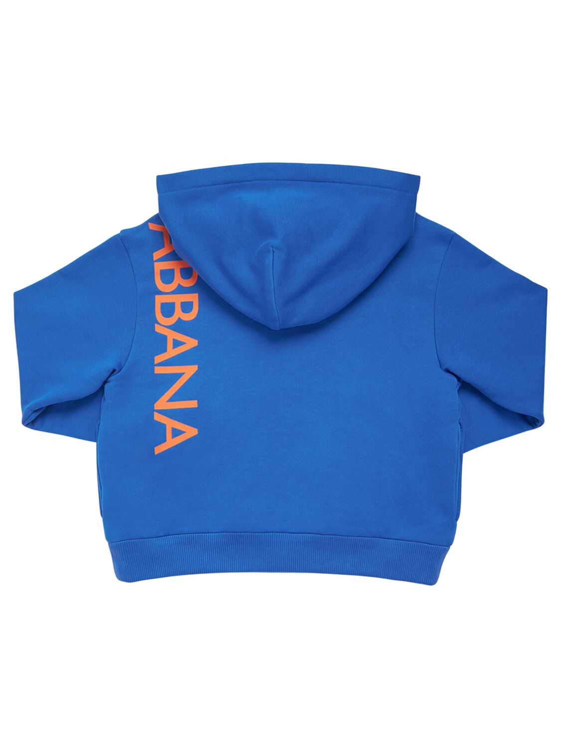 Dolce & Gabbana Baumwoll-hoodie Mit Zipper In Blau
