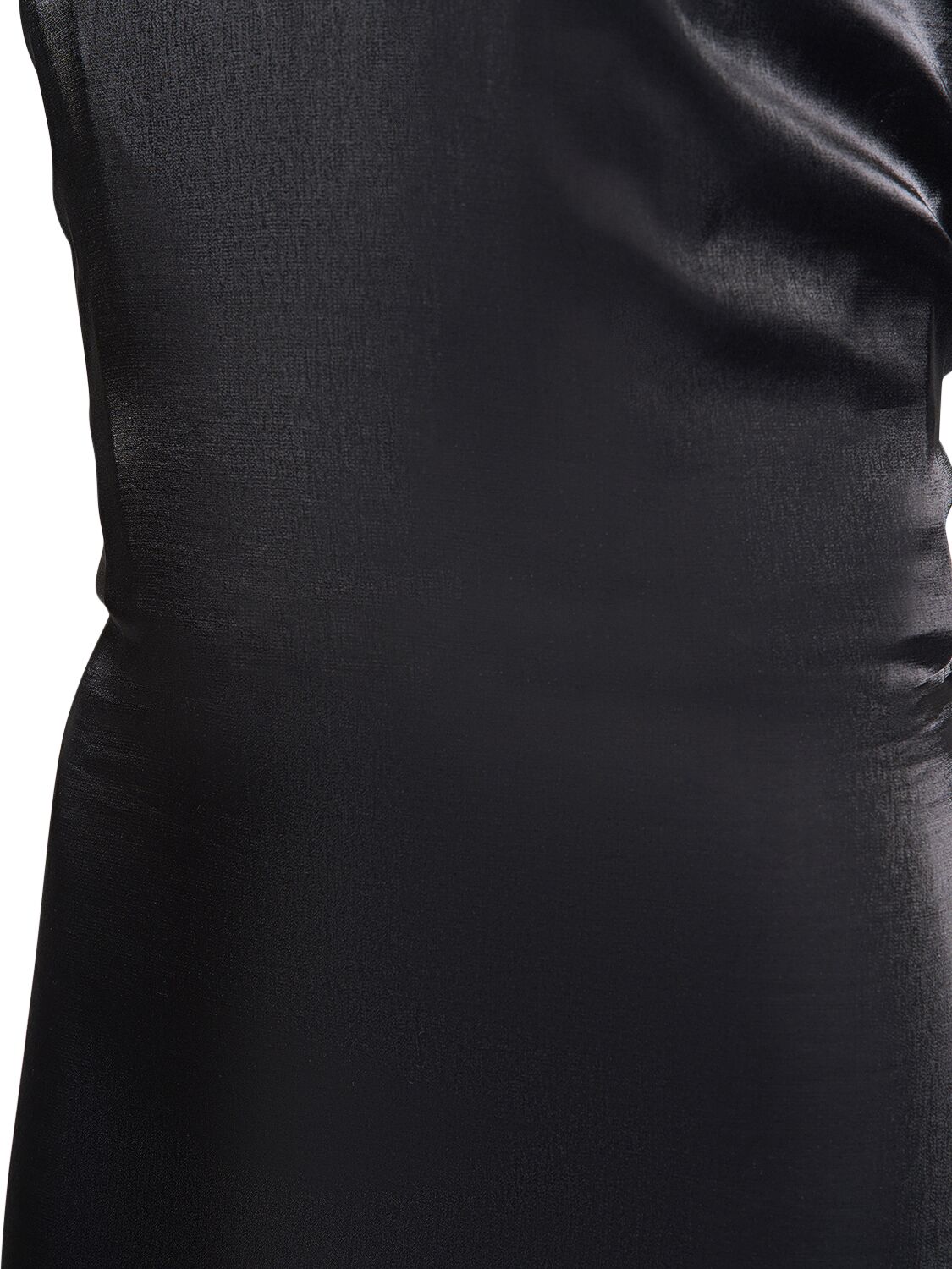 Shop Jacquemus La Robe Carino Satin Midi Dress In Black
