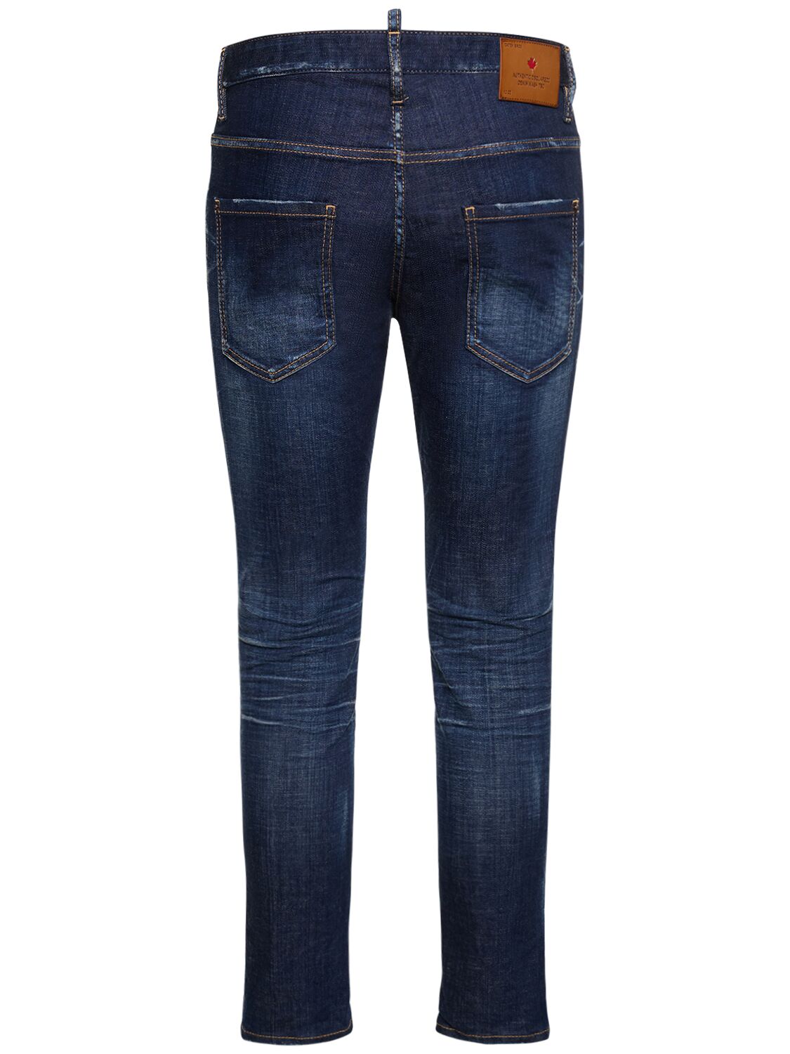Shop Dsquared2 Skater Stretch Cotton Denim Jeans In Blue
