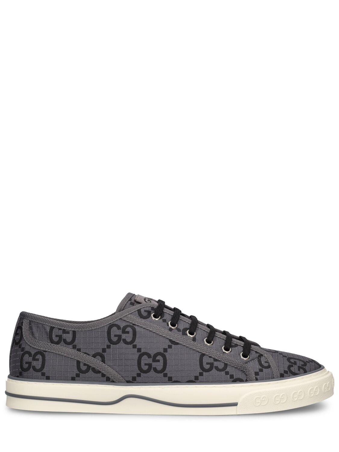 Gucci Gg Tennis Ripstop Tech Sneakers In Black,grey