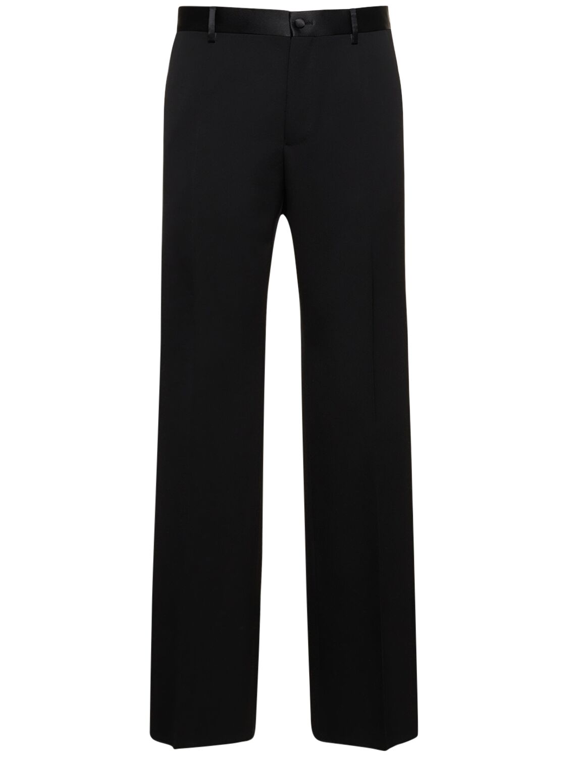 Dolce & Gabbana Wool Blend Tuxedo Pants In 블랙