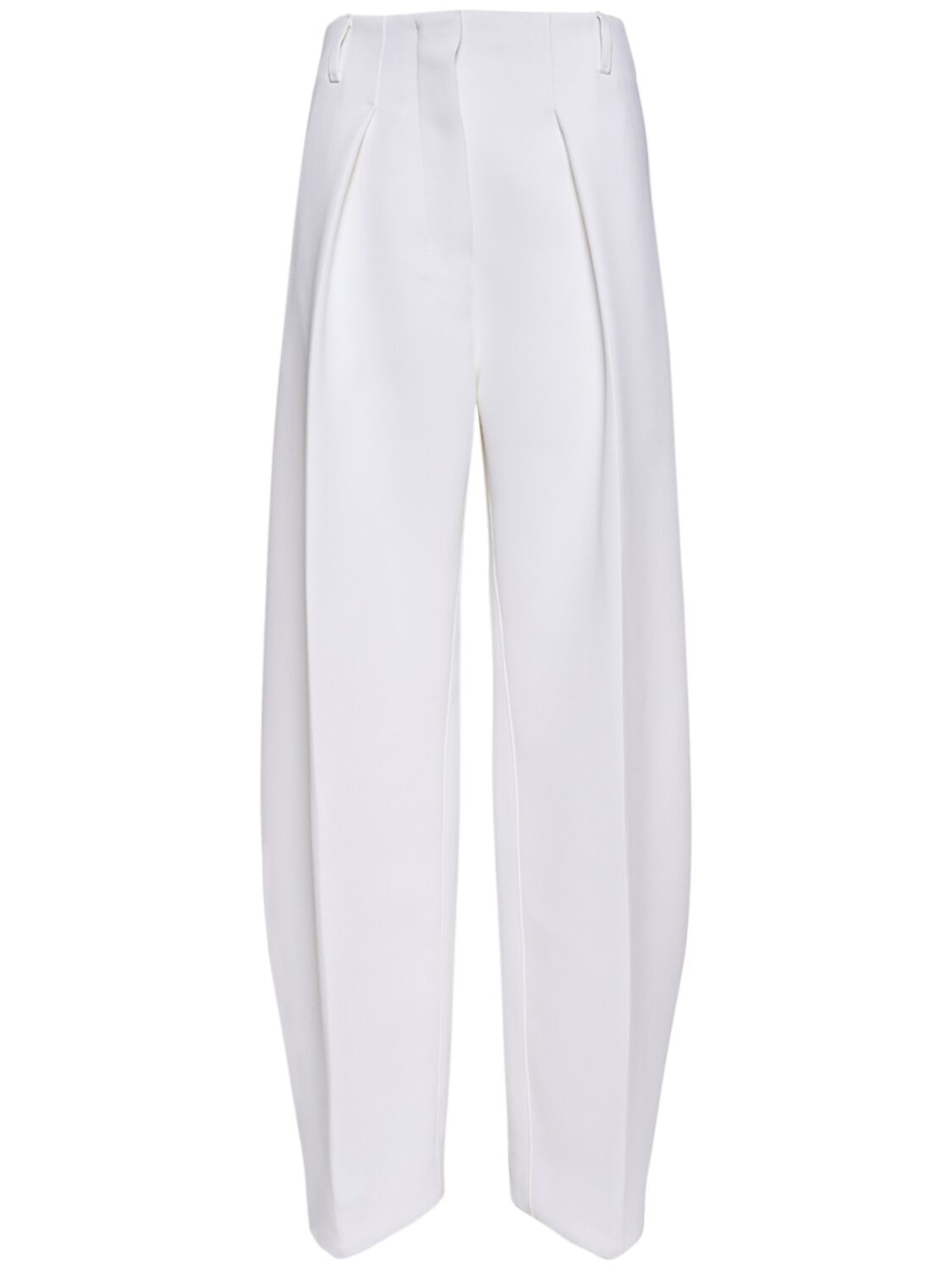 Jacquemus White Les Sculptures 'le Pantalon Ovalo' Trousers In White