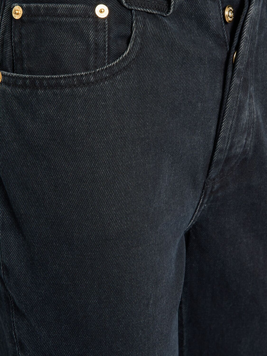 Shop Jacquemus Le De-nîmes Court Flared Cropped Jeans In Black