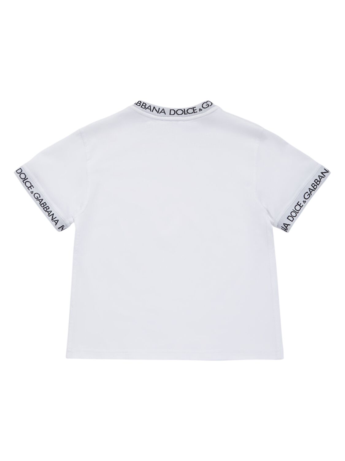 Shop Dolce & Gabbana Printed Cotton Jersey T-shirt In Schwarz