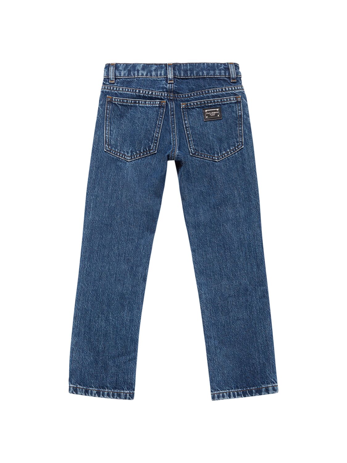Shop Dolce & Gabbana Cotton Denim Jeans In Blau