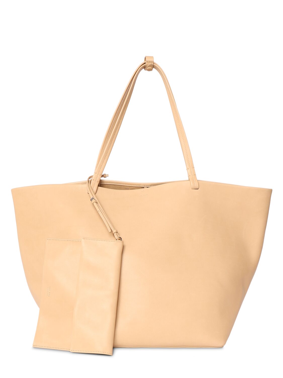 Shop The Row Xl Park Saddle Leather Tote Bag In Sabbia Pld