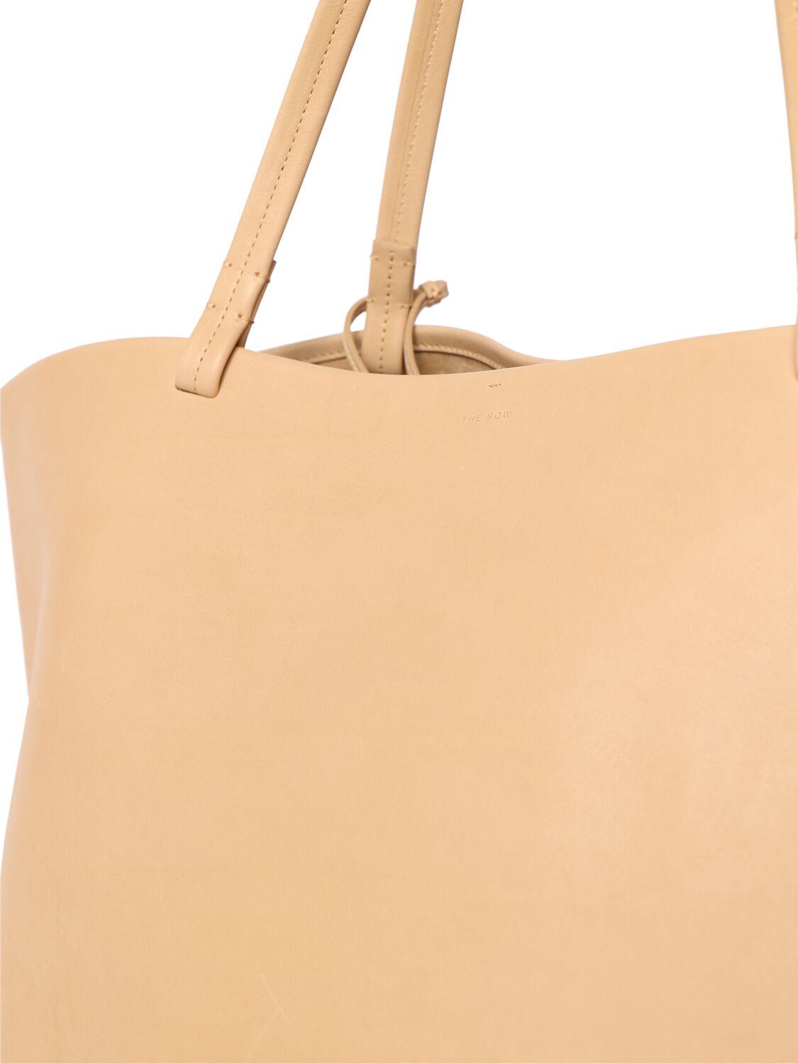 Shop The Row Xl Park Saddle Leather Tote Bag In Sabbia Pld