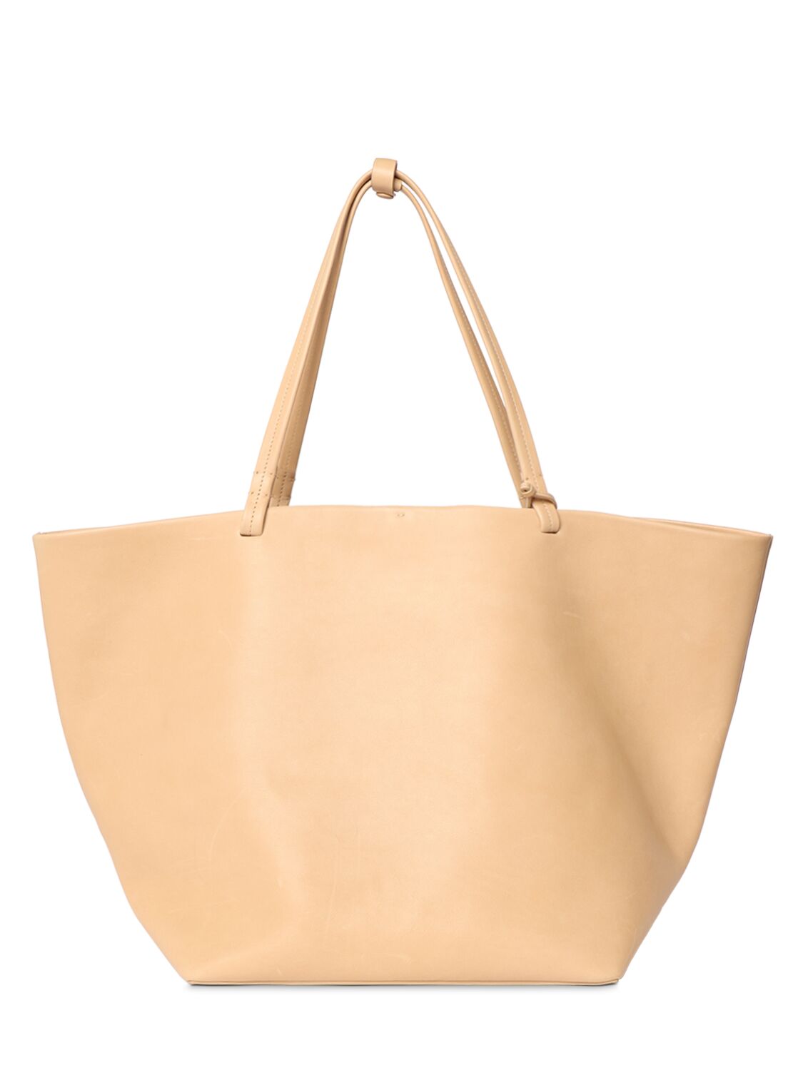 Shop The Row Xl Park Saddle Leather Tote Bag In Sabbia Pld