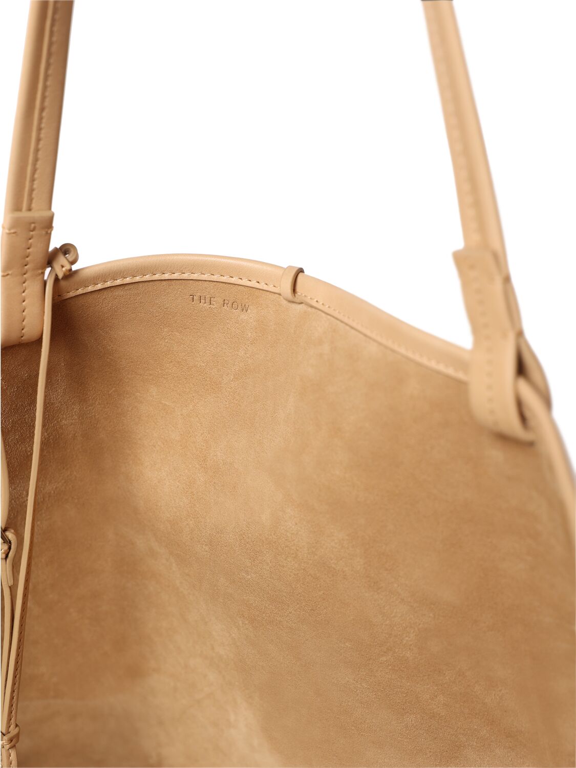 Shop The Row Xl Park Saddle Leather Tote Bag In Sabbia Pld