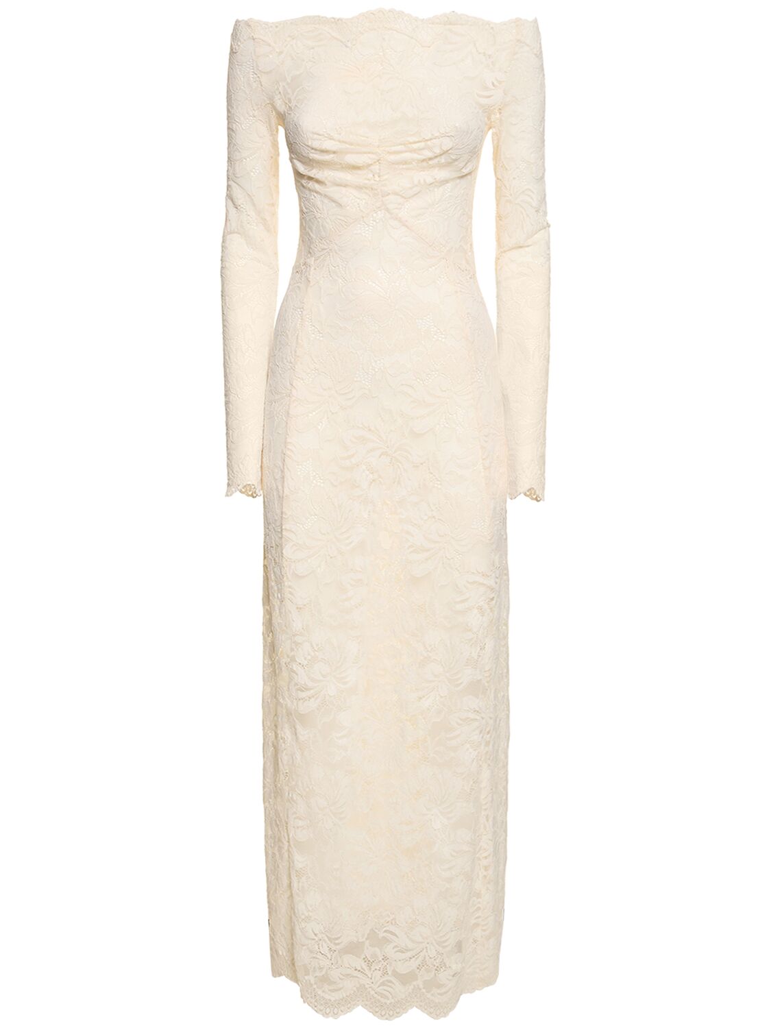 Rabanne Chain-detail Midi Dress In Ivory