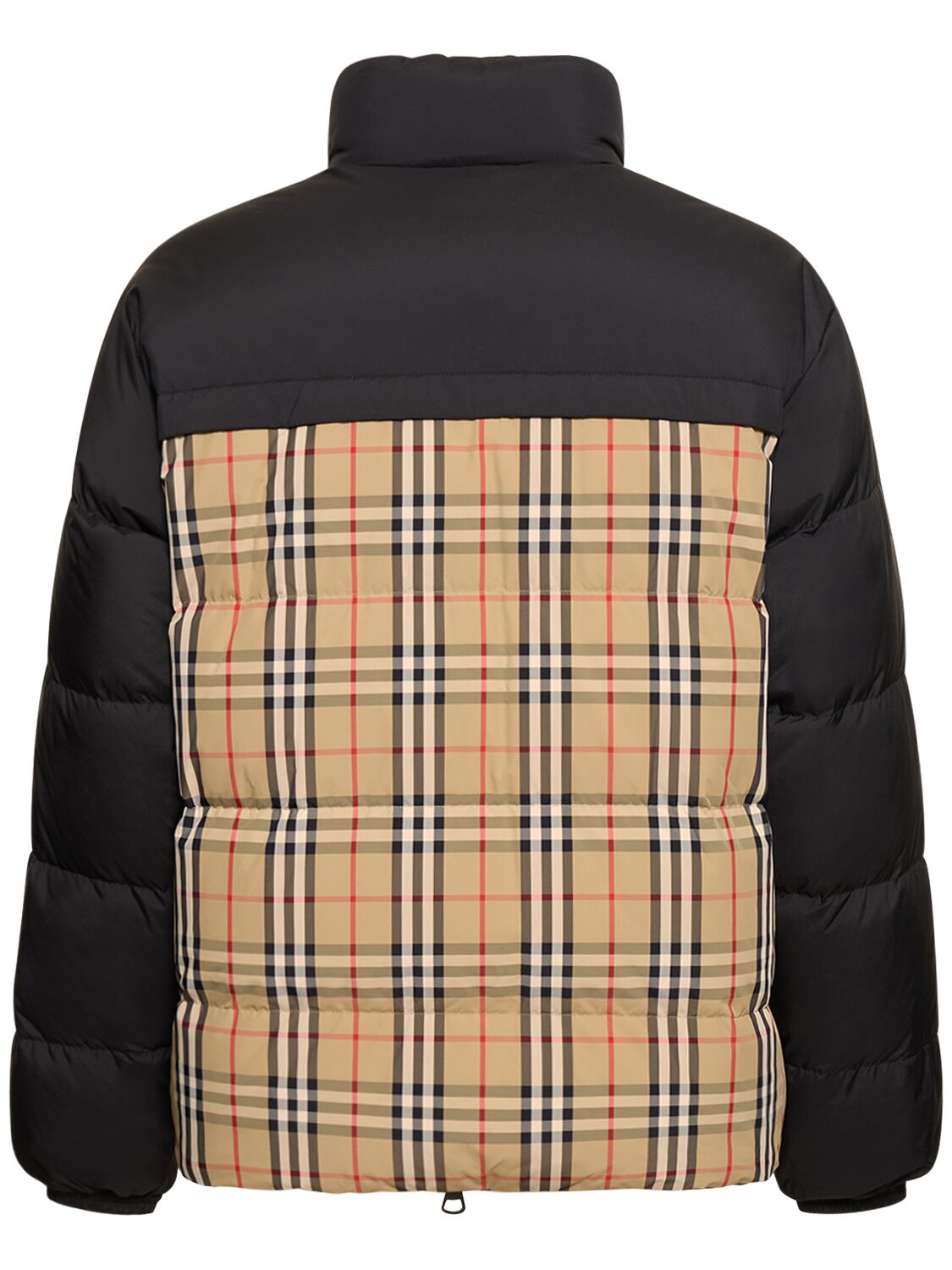 Shop Burberry Oakwood Check Reversible Down Jacket In Archive Beige