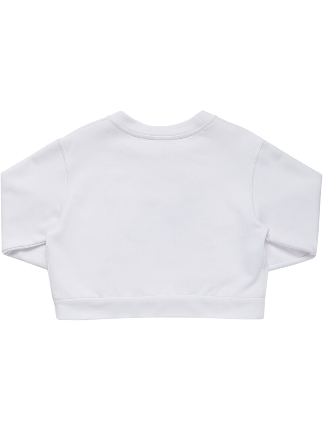 Shop Dolce & Gabbana Logo Cotton Sweatshirt In White