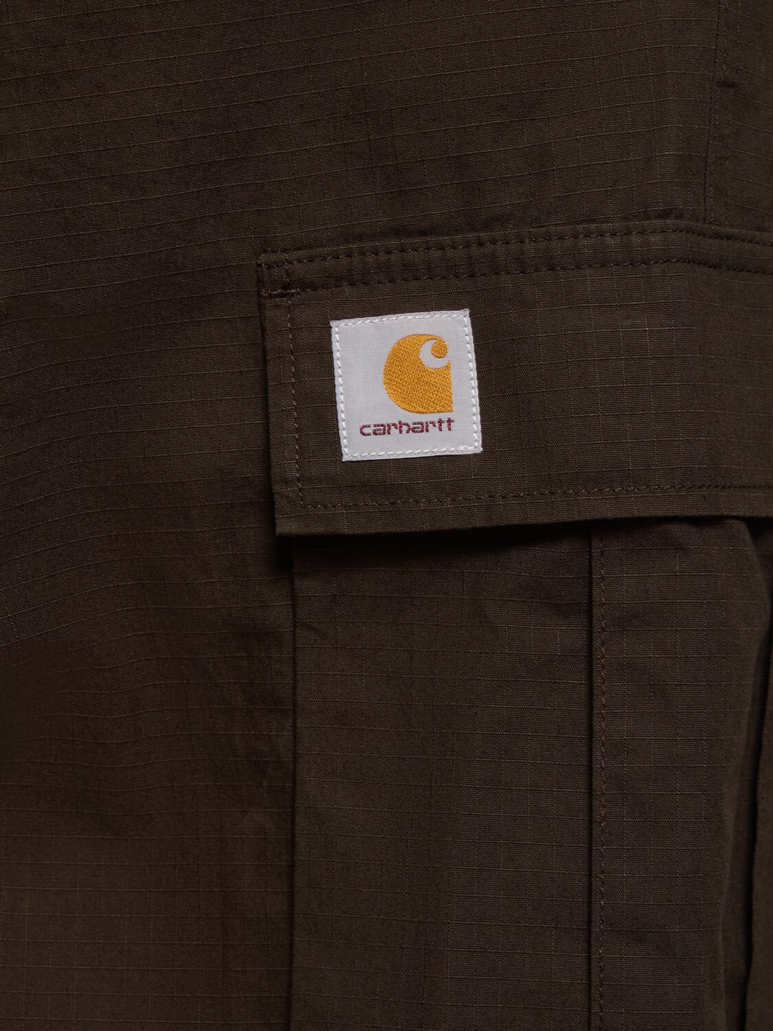 Shop Carhartt L32 Columbia Low Waist Regular Cargo In Tobacco