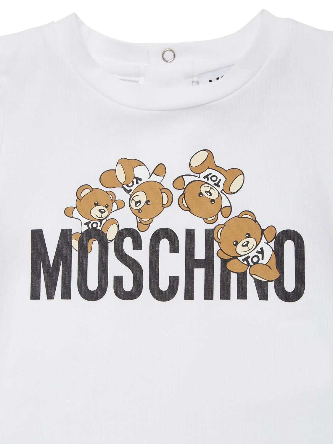 Shop Moschino Cotton Jersey T-shirt & Shorts In White,red