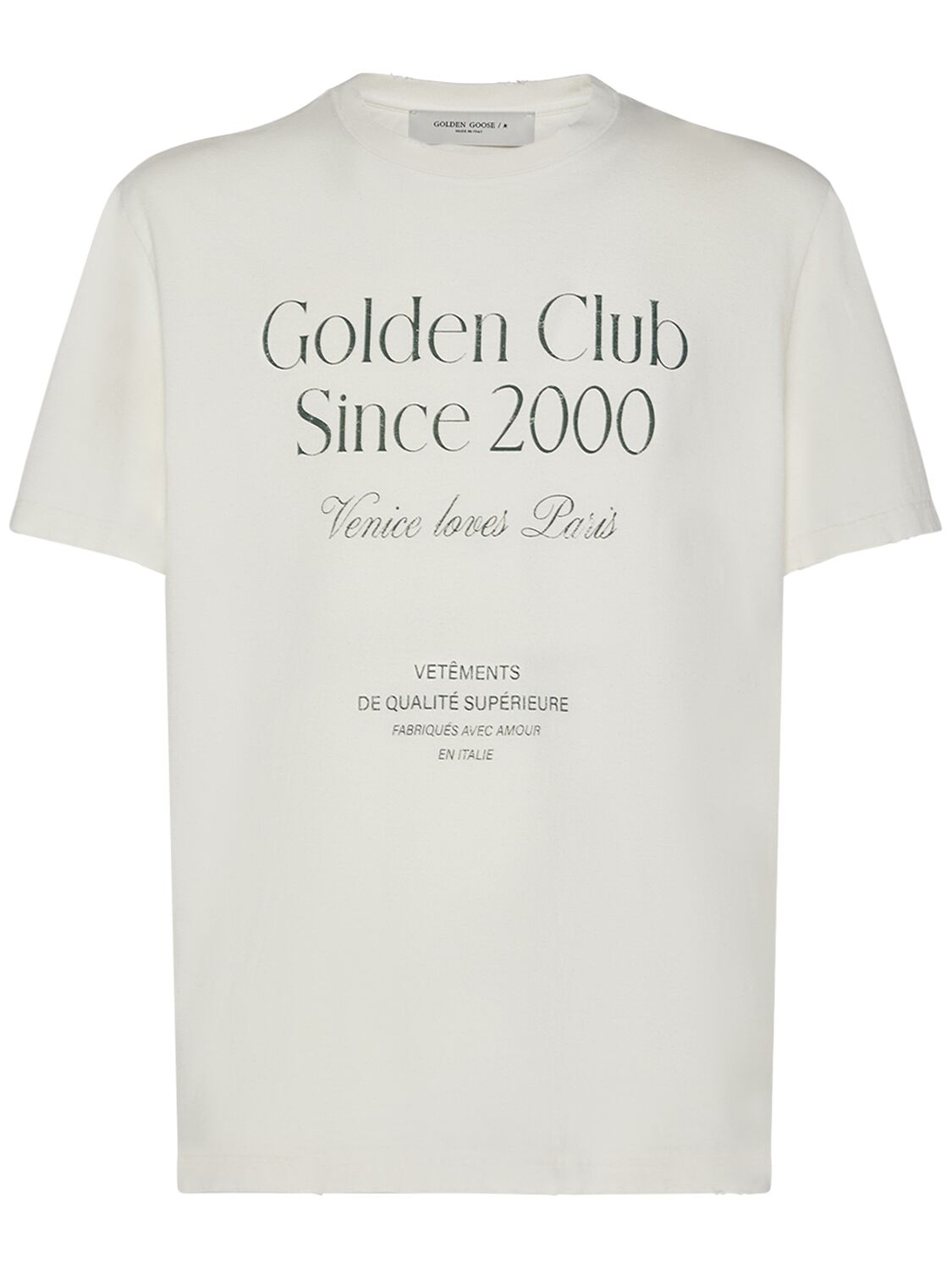 Golden Goose Journey Cotton T-shirt In 화이트
