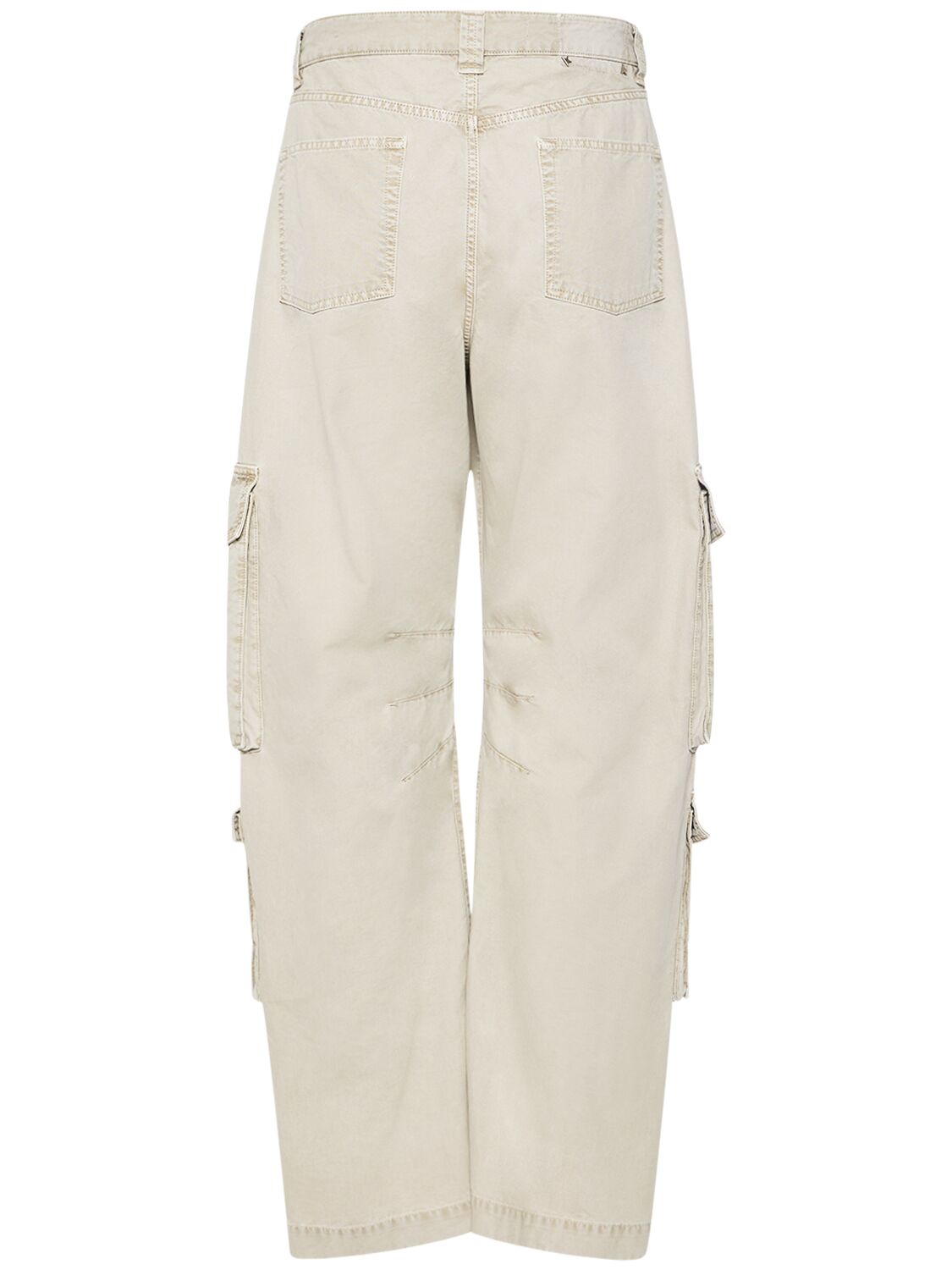 Shop Golden Goose Journey Cotton Cargo Pants In Beige