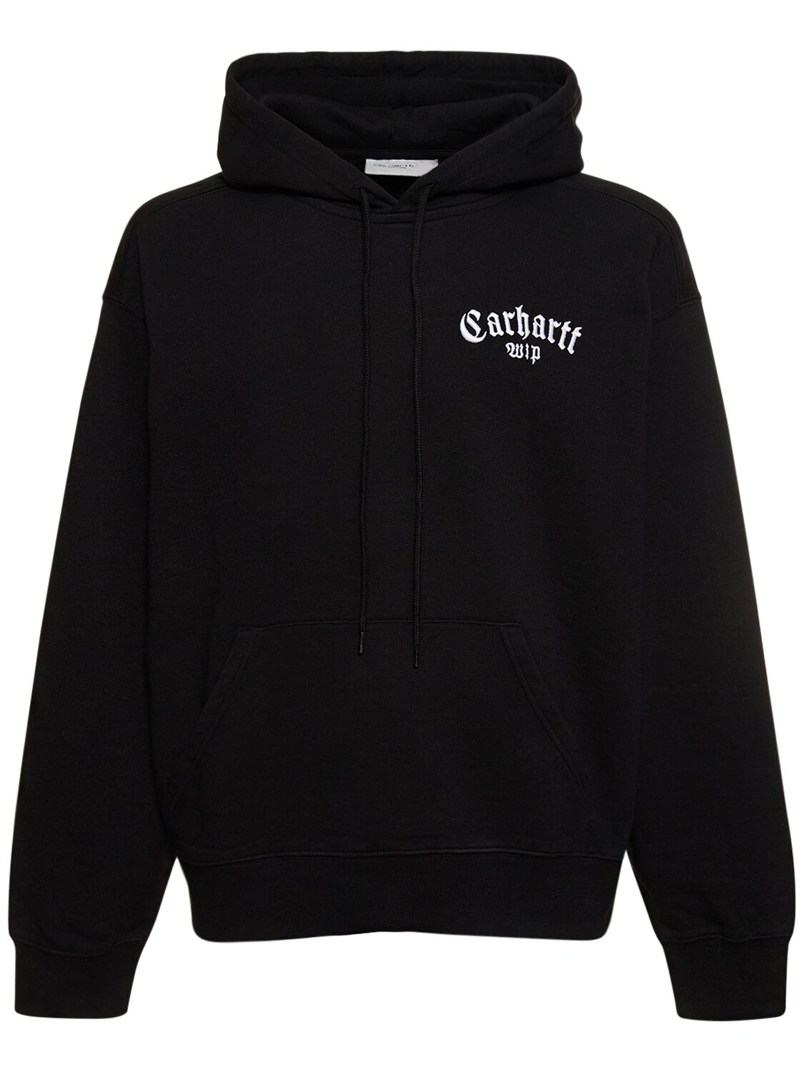 Shop Carhartt Onyx Script Hooded Sweatshirt In Black,white