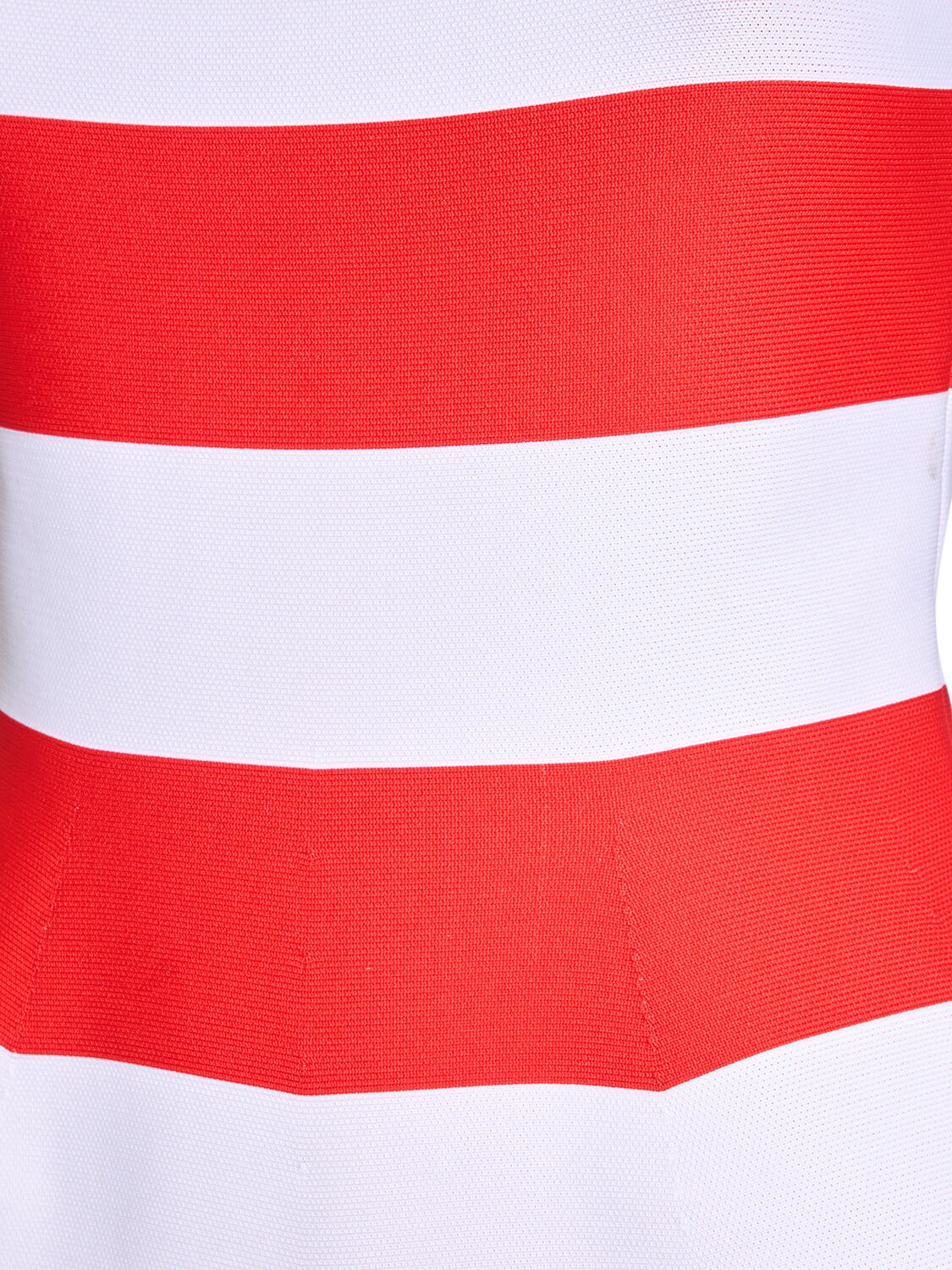 Shop Jacquemus La Combi Bimini Striped Playsuit In White,red