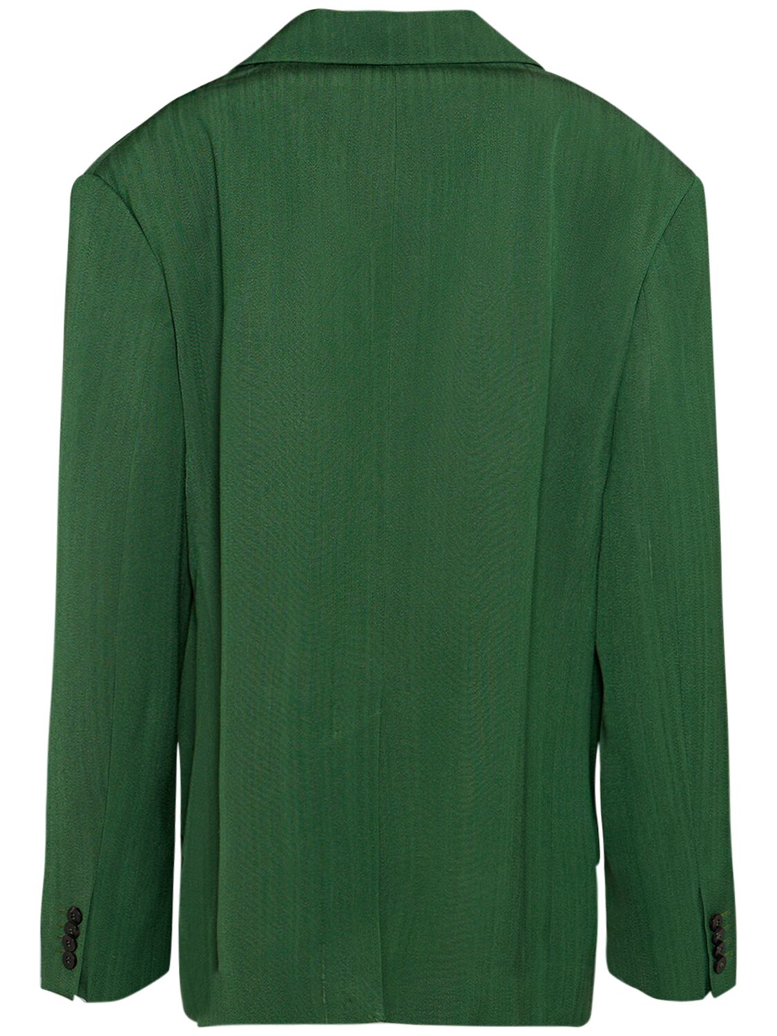 Shop Jacquemus La Veste Titolo Silk Blend Jacket In Green