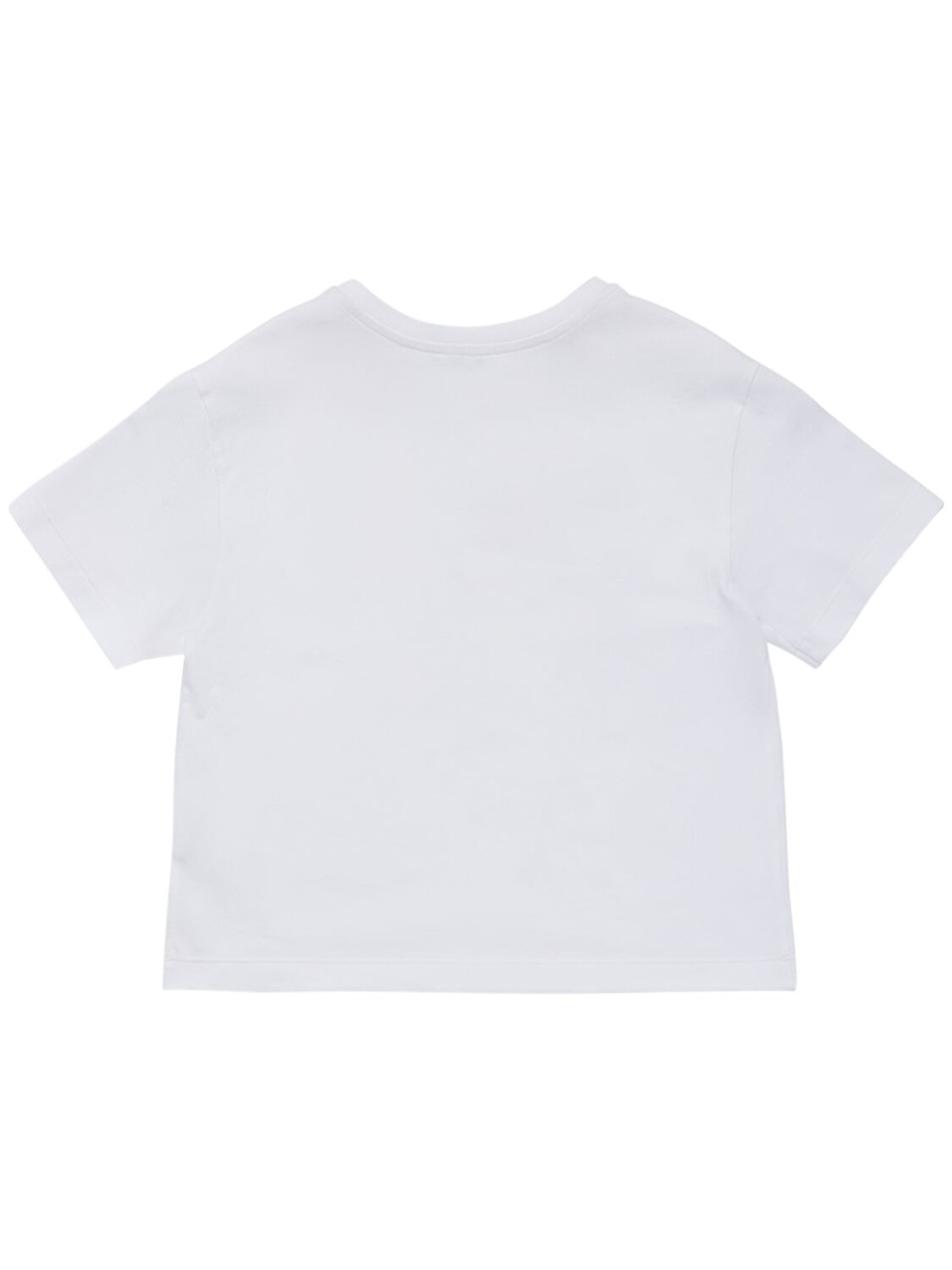 Shop Dolce & Gabbana Printed Cotton Jersey T-shirt In Weiss
