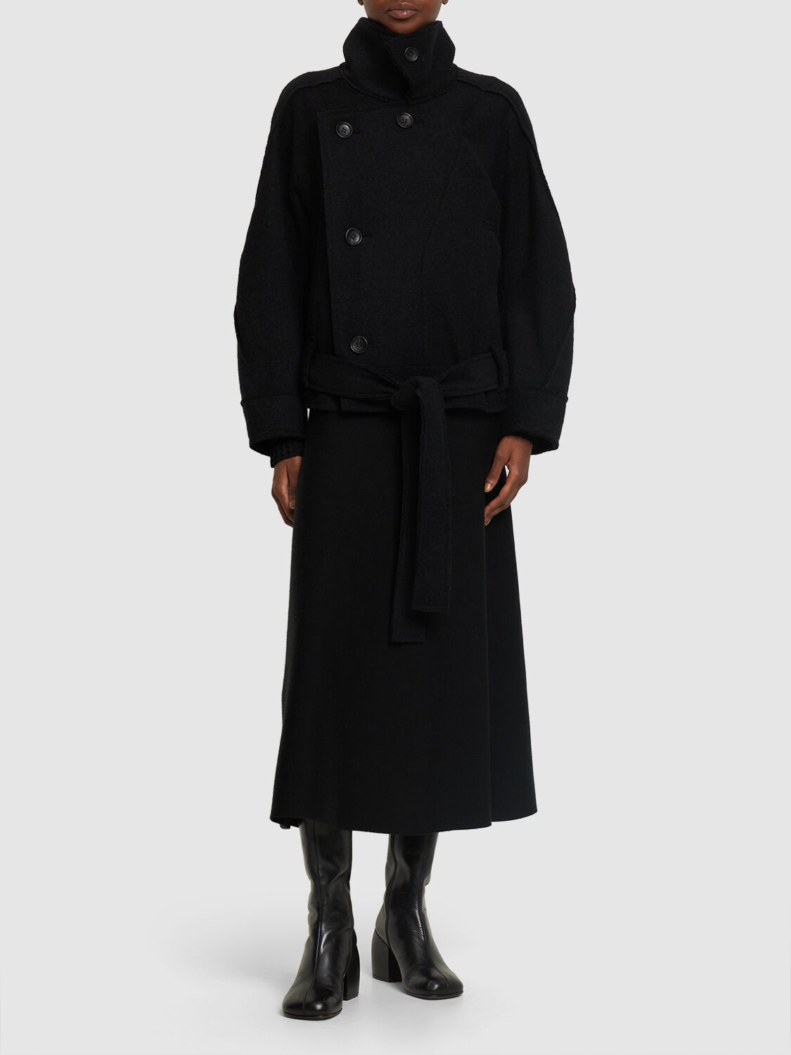 コート ISSEY MIYAKE 'Out of a Cube' short coat Issey miyake 'out of a cube' short coat available on julian
