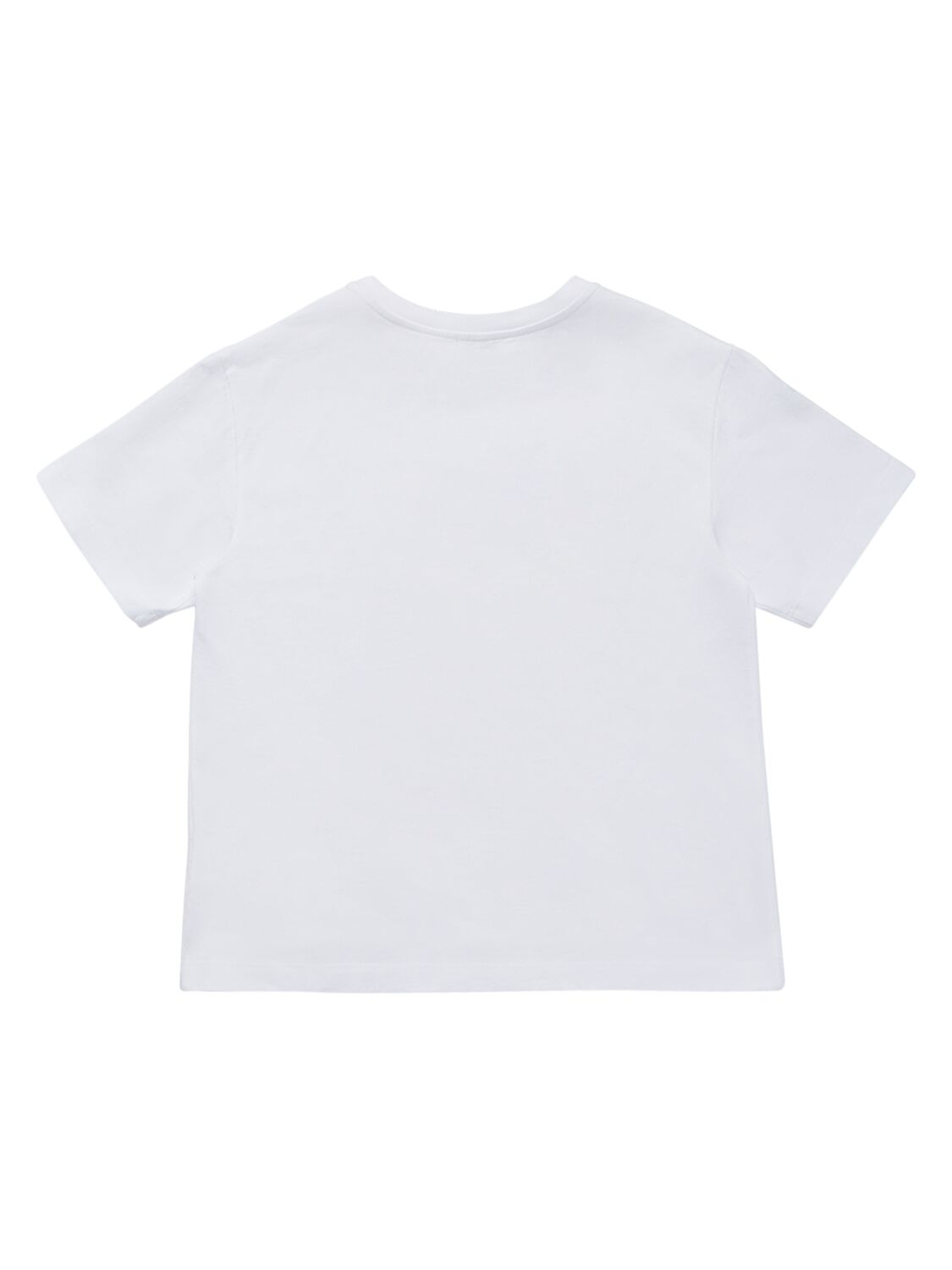 Shop Dolce & Gabbana Printed Cotton Jersey T-shirt In Weiss