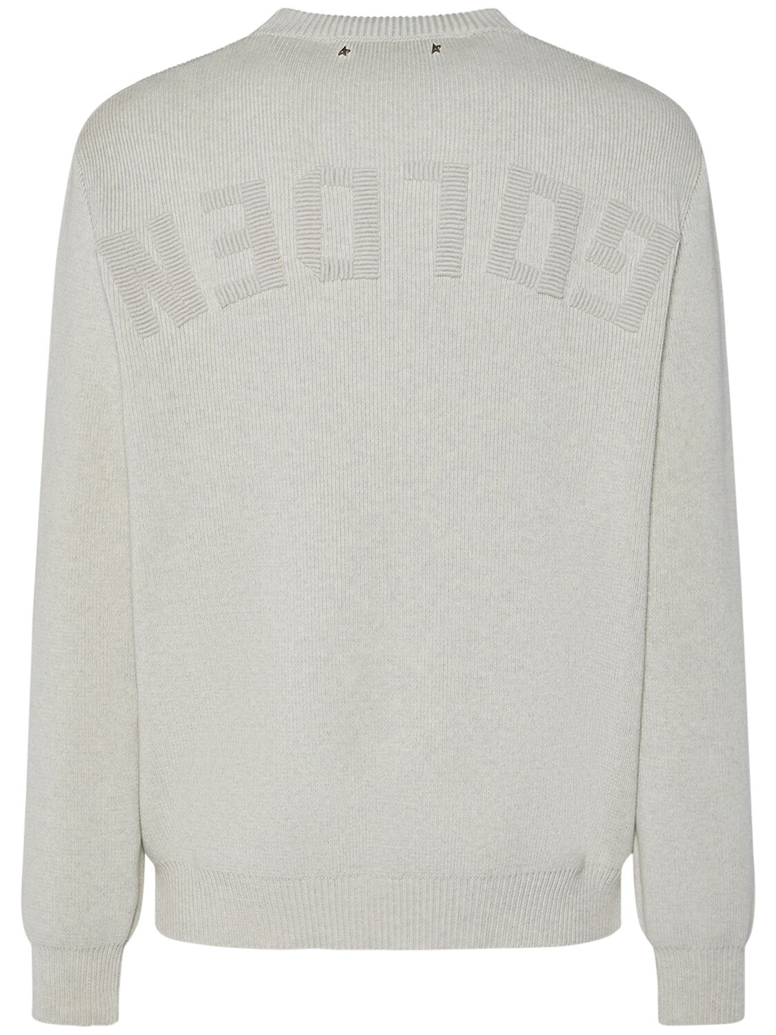 Shop Golden Goose Journey Cotton Crewneck Sweater In Panama