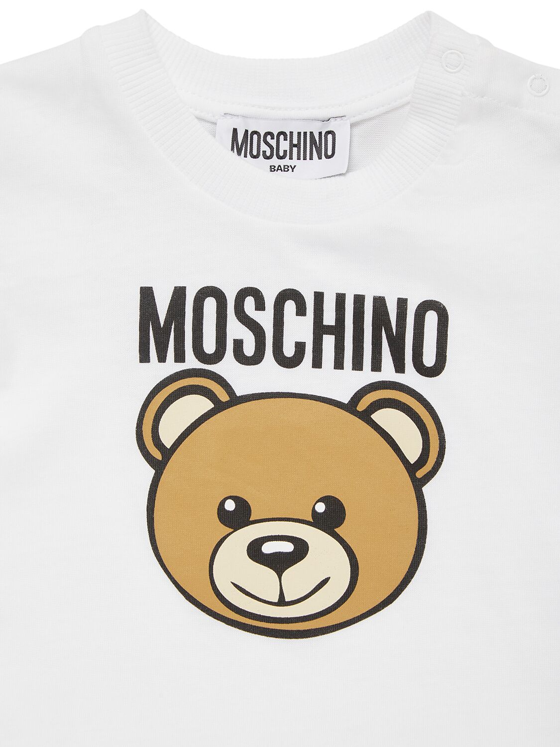 Shop Moschino Cotton Jersey T-shirt & Sweat Shorts In White,red