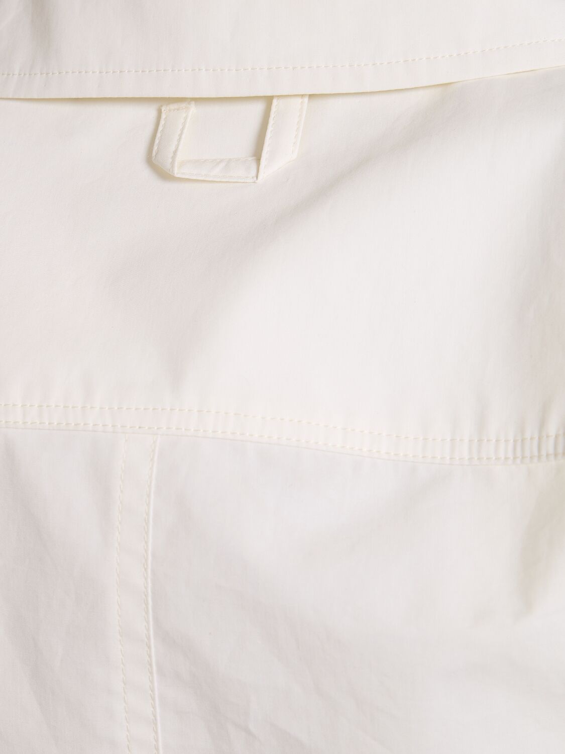 Shop Jacquemus La Chemise Obra Cotton Poplin Crop Shirt In White