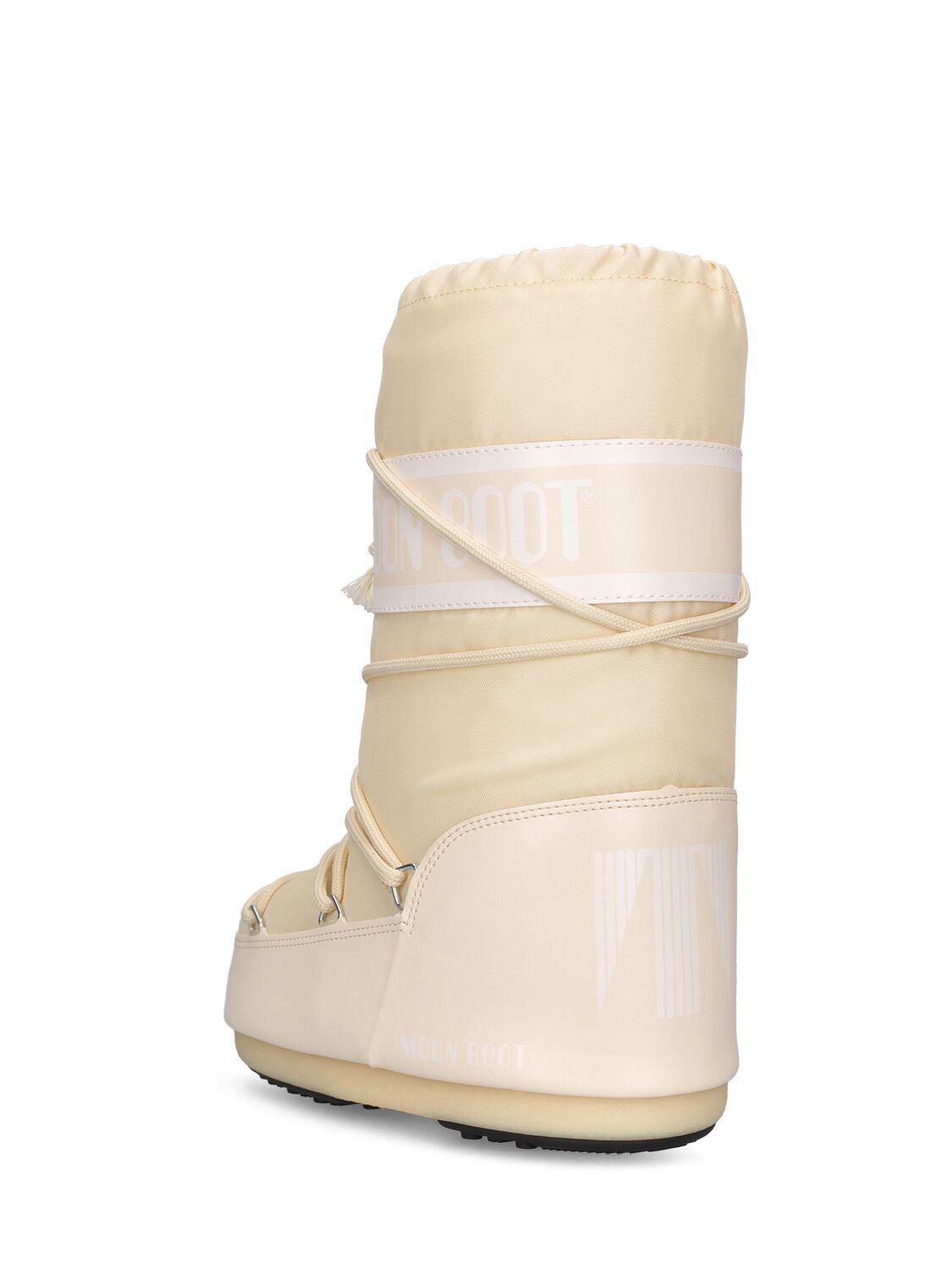 Shop Moon Boot Icon Tall Nylon Snow Boots In Off White
