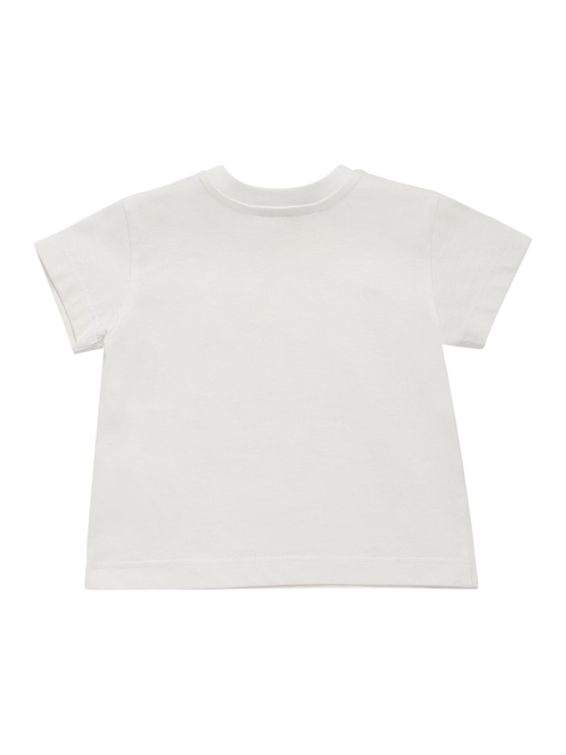 Shop Dolce & Gabbana Logo Cotton Jersey T-shirt In Weiss