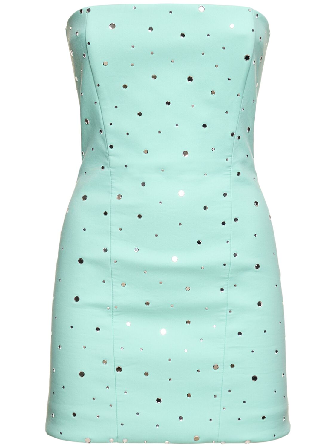 Image of Embellished Strapless Mini Dress
