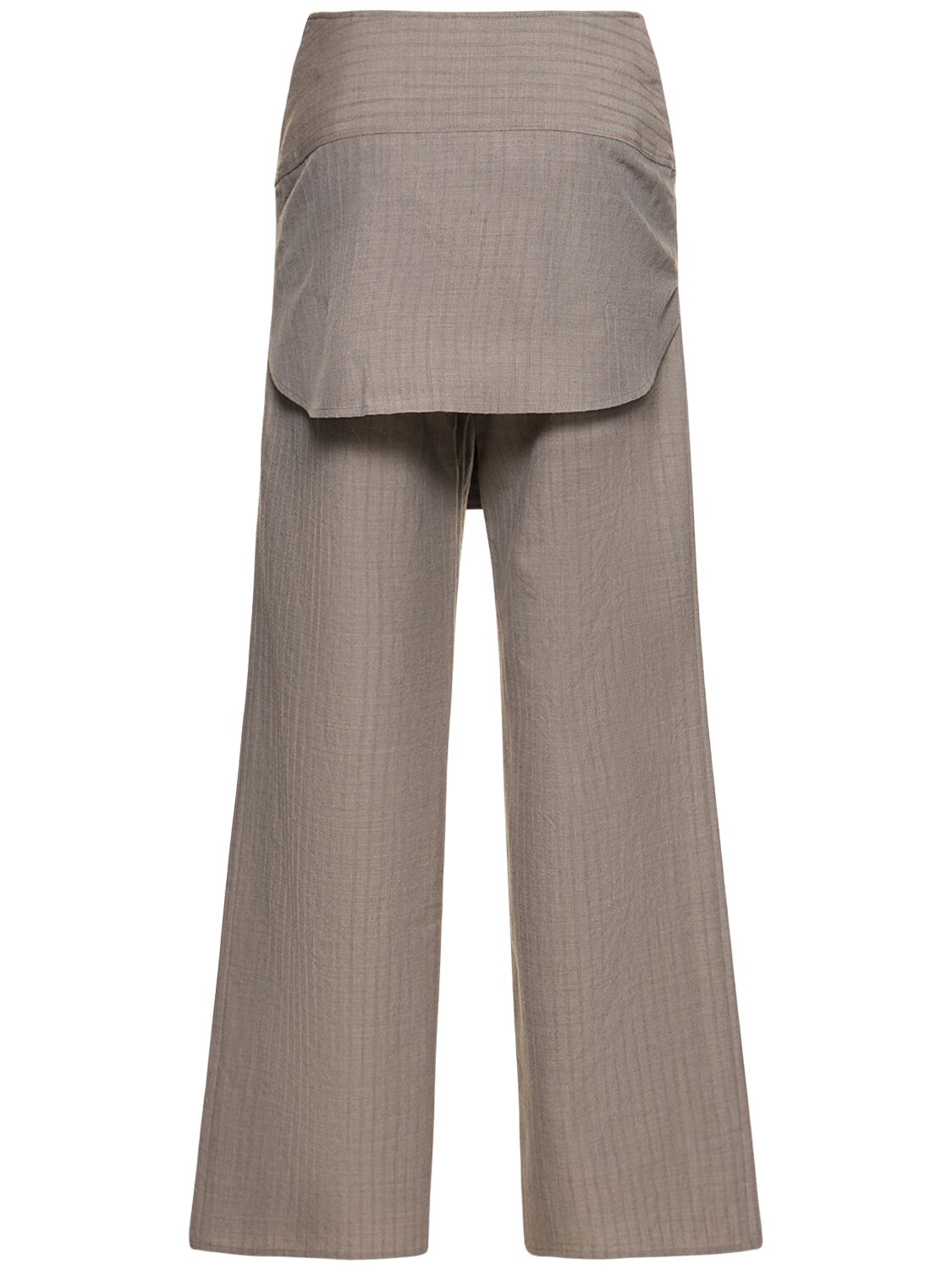 Shop Saks Potts Betty Wool Blend Pants In Grey Stripe