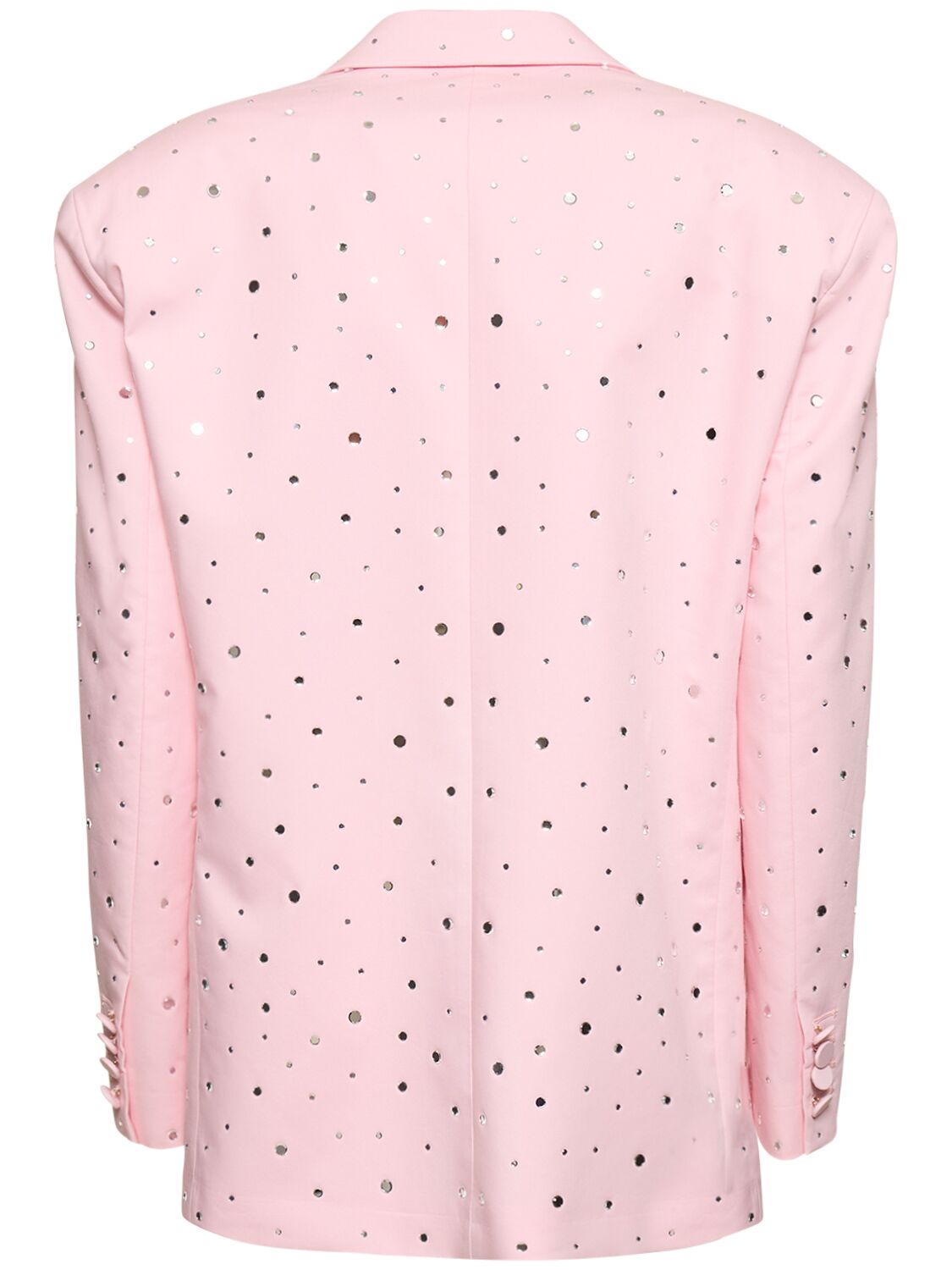 Shop Giuseppe Di Morabito Embellished Cotton Blend Jacket In Pink