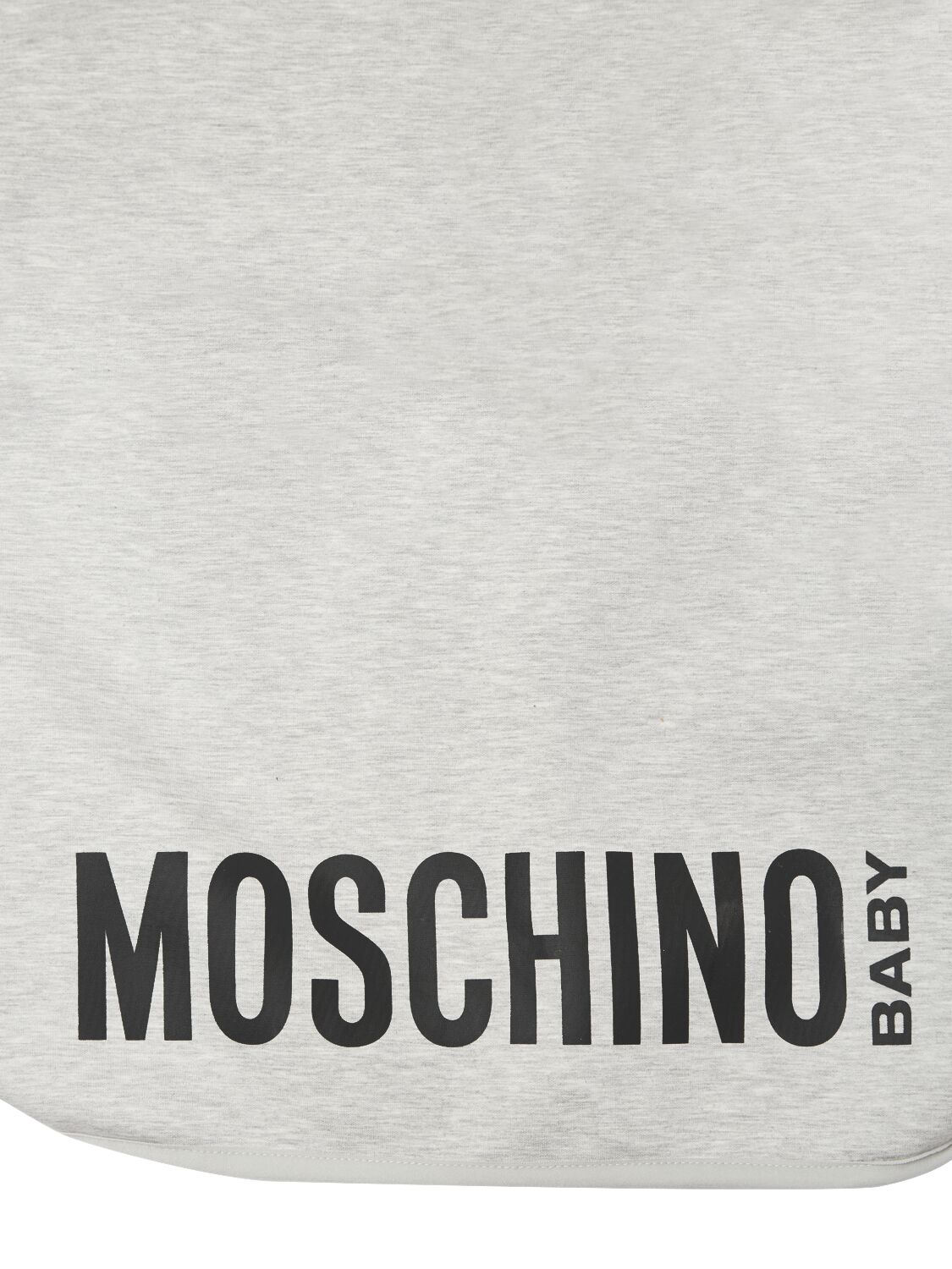 Shop Moschino Nylon Changing Bag & Mat In Grey