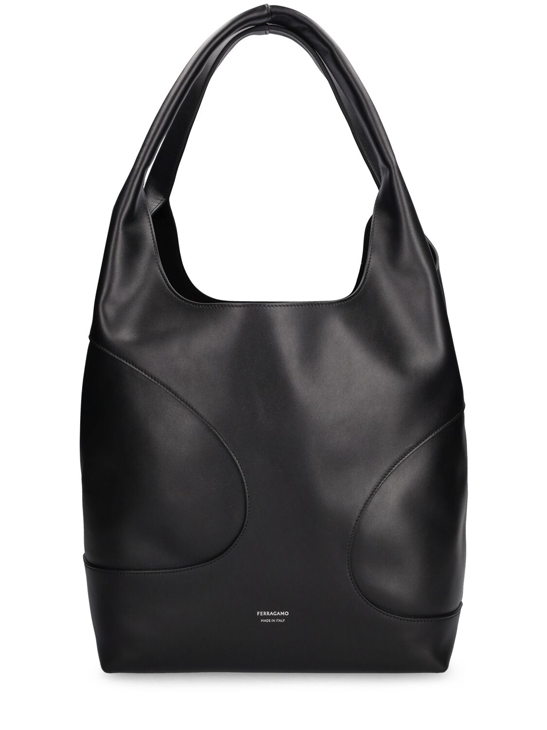 Image of Cut Out Leather Shopping Bag