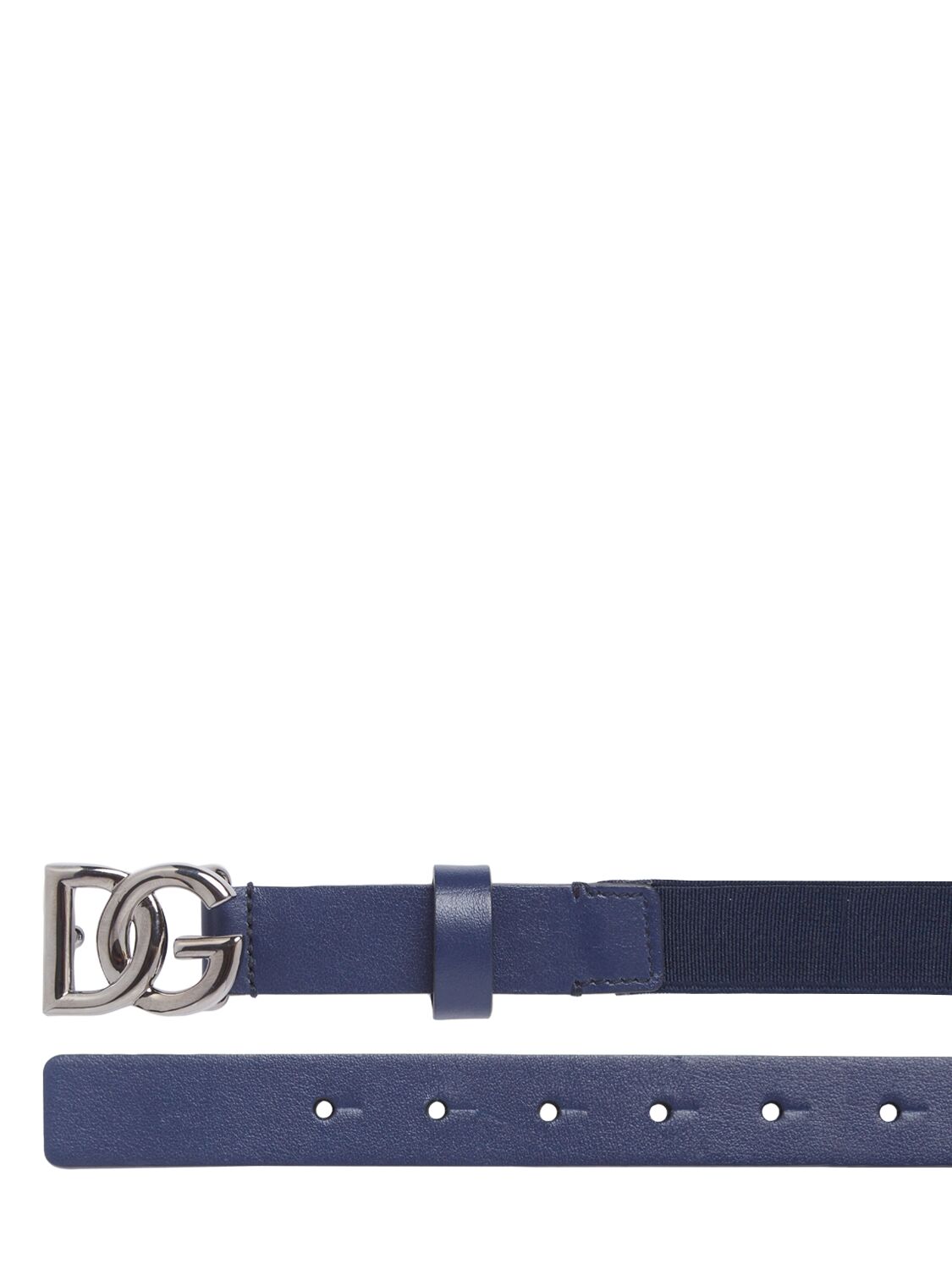 Shop Dolce & Gabbana Patent Leather Belt In Blau