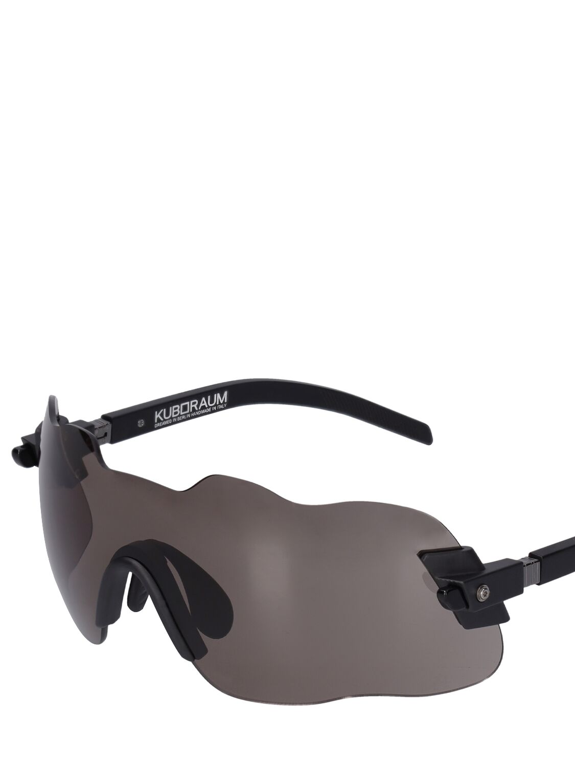 Shop Kuboraum Berlin E50 Mask Sunglasses In Black