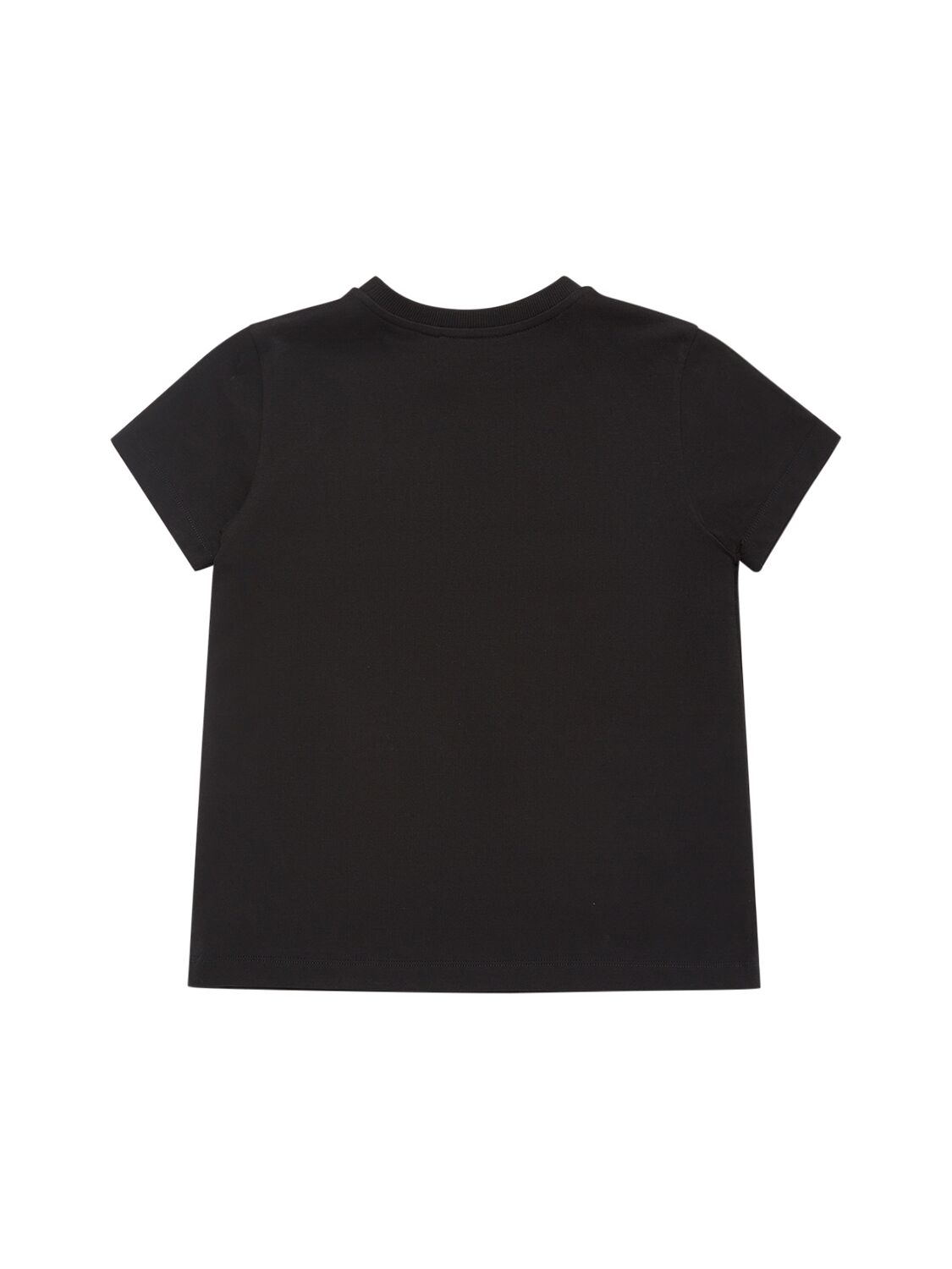 Shop Moschino Cotton Jersey T-shirt In Black