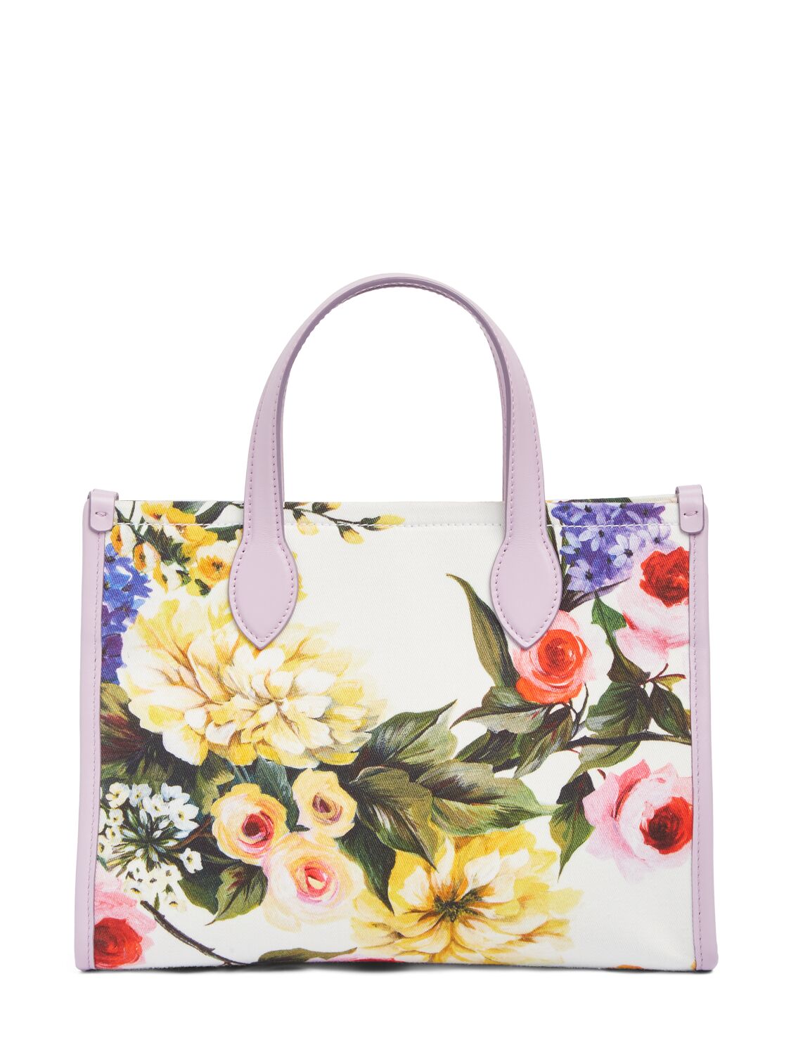 Shop Dolce & Gabbana Printed Cotton Bag In Bunt