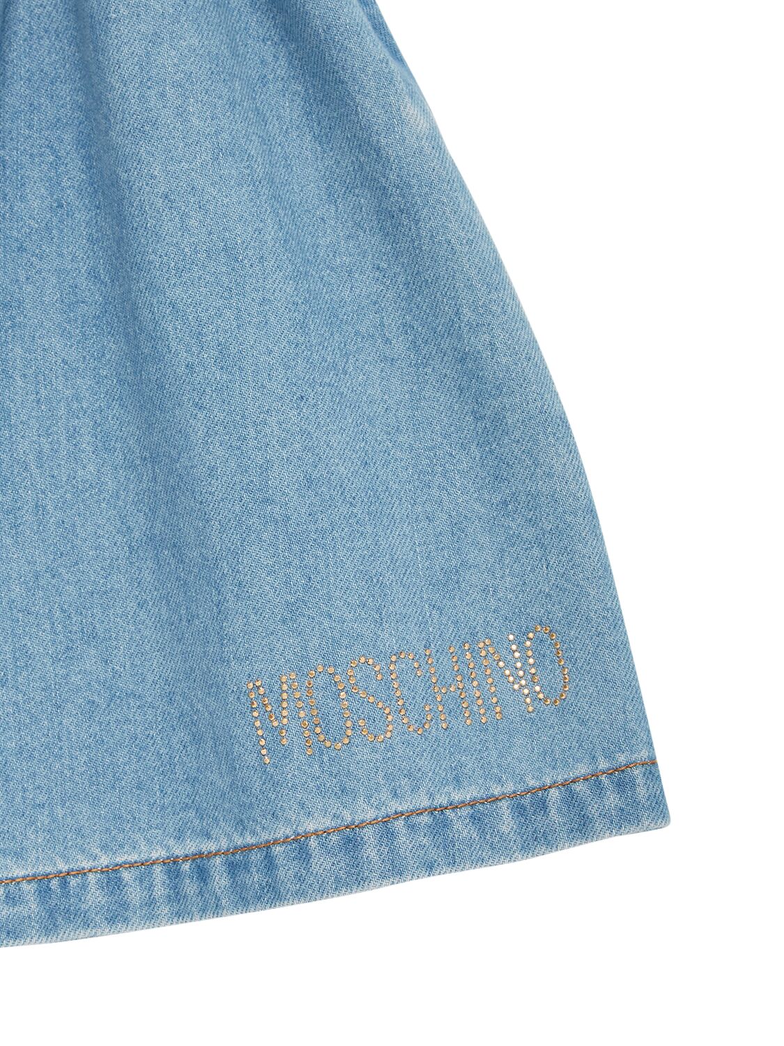 Shop Moschino Light Denim Skirt