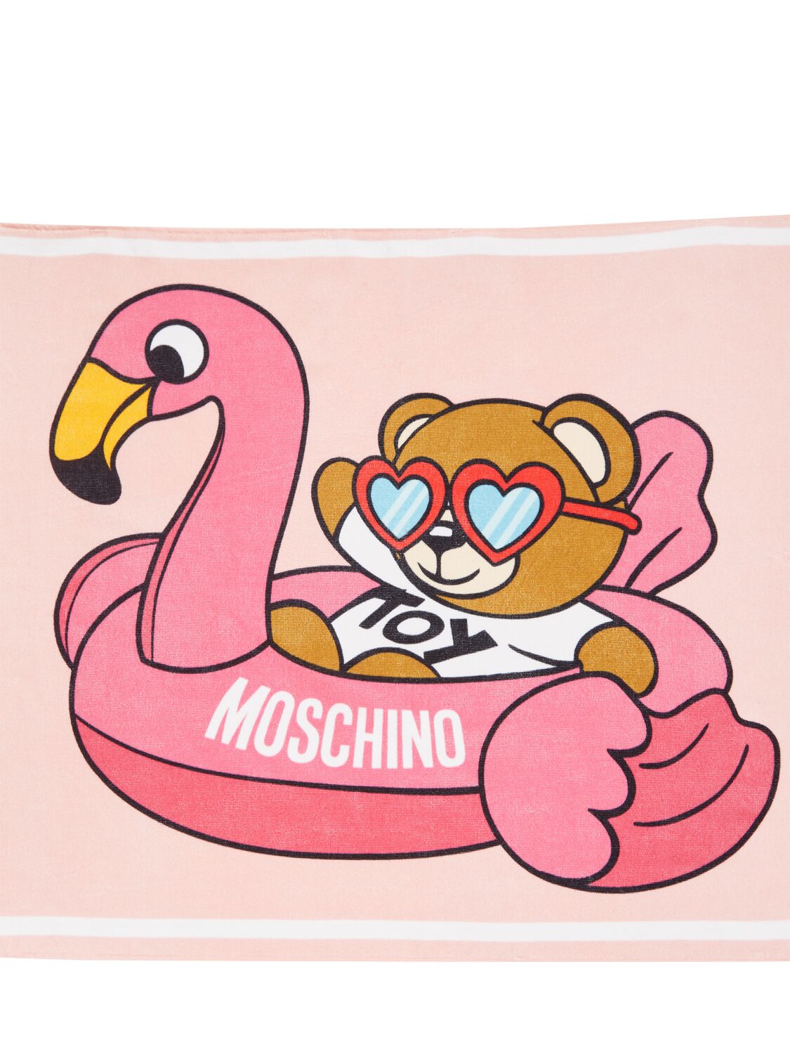 Shop Moschino Cotton Terry Towel In Pink